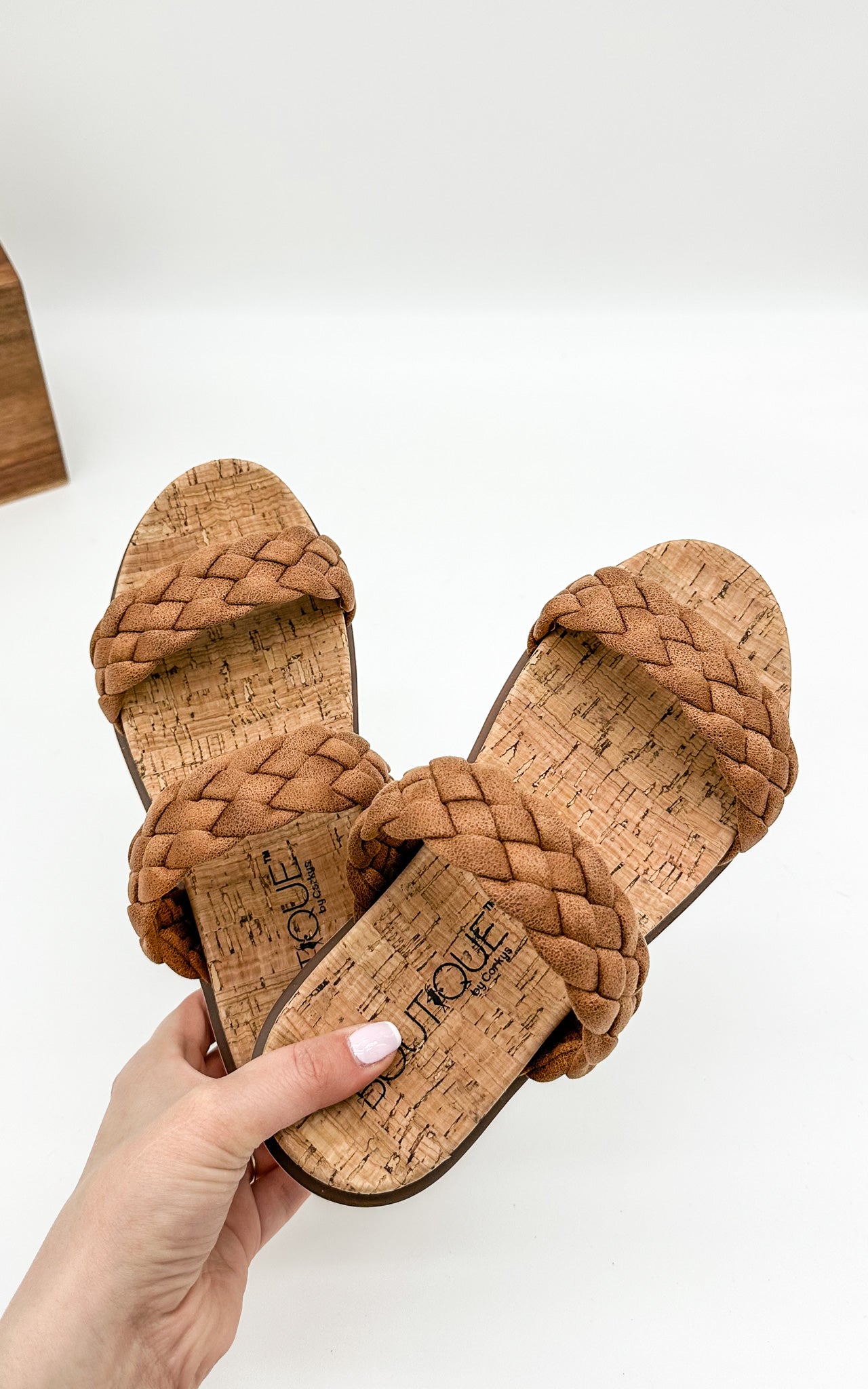 Corkys Moonlight Slide Sandal in Cognac