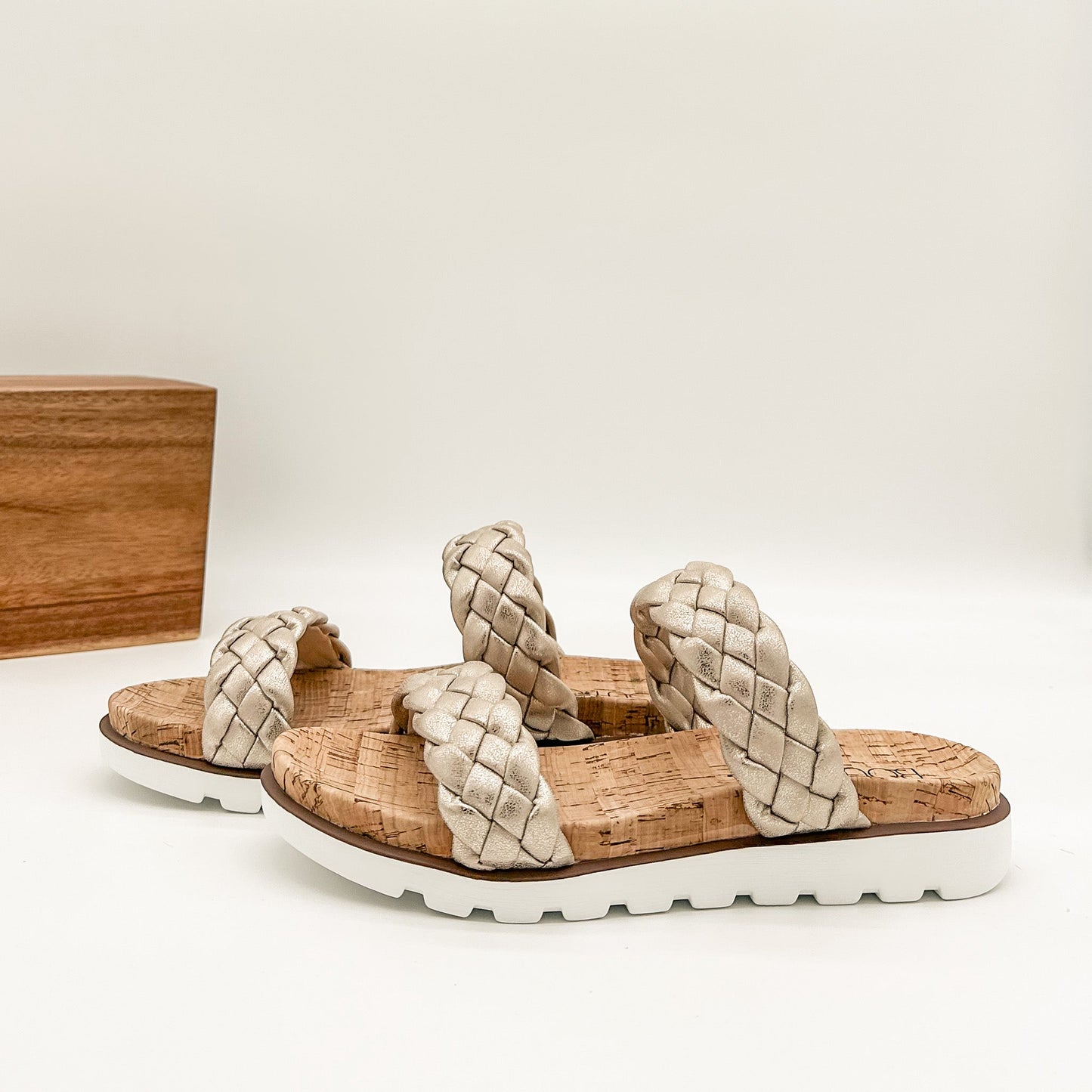 Corkys Moonlight Slide Sandals in Gold