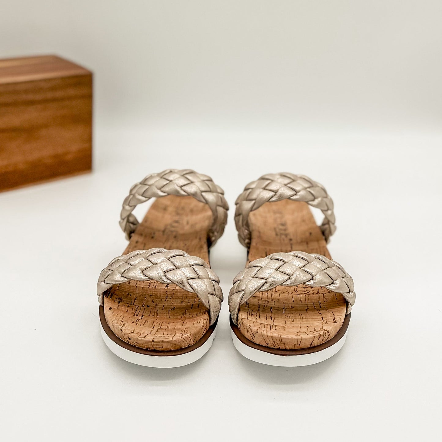 Corkys Moonlight Slide Sandals in Gold