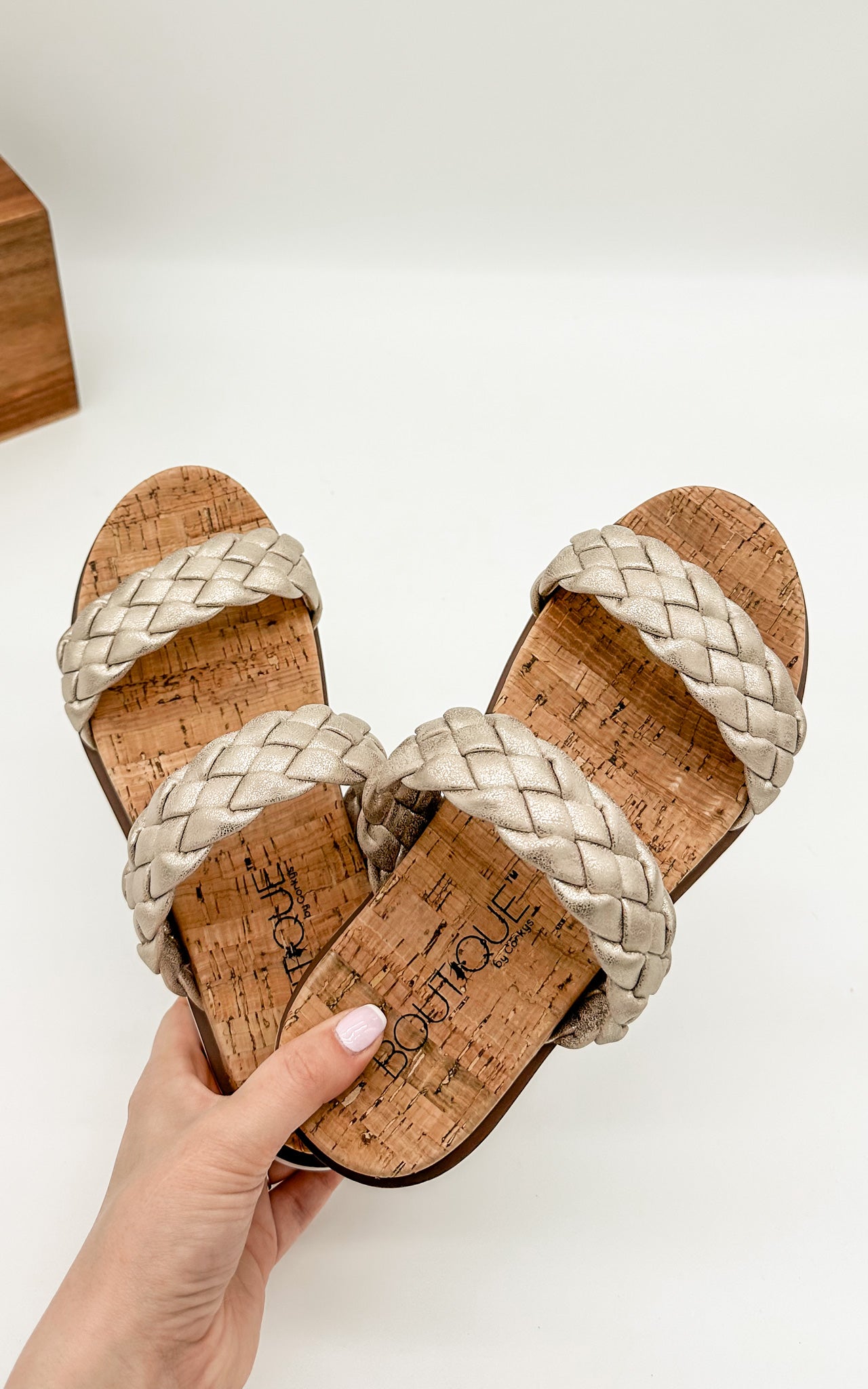 Corkys Moonlight Slide Sandals in Gold