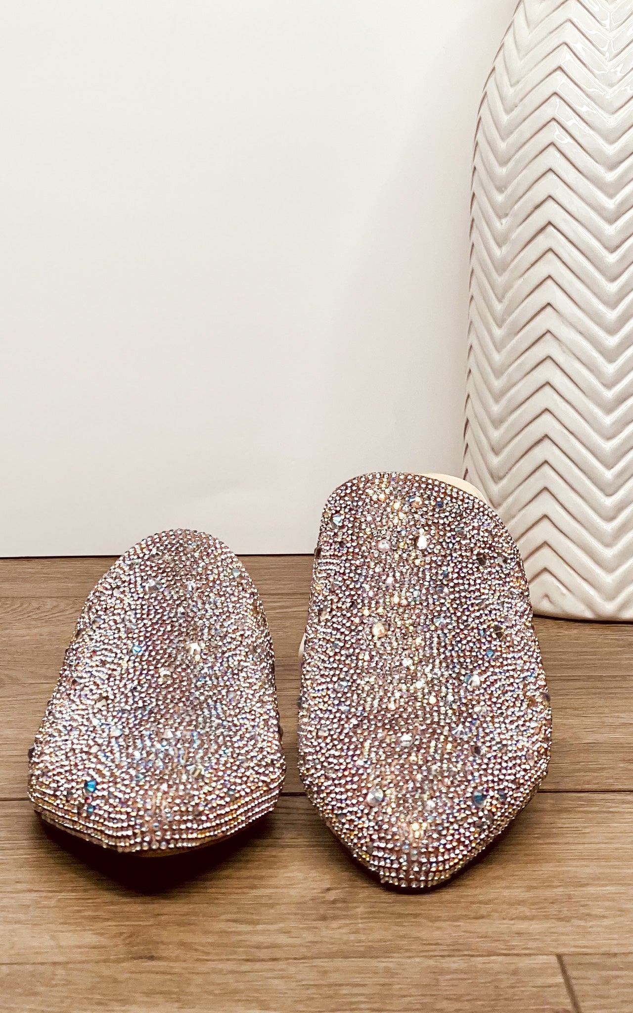 Matisse Paloma Slides in Clear Rhinestone