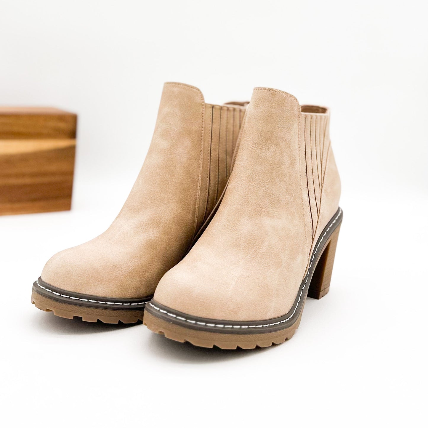 Corkys Pecan Pie Bootie in Ivory