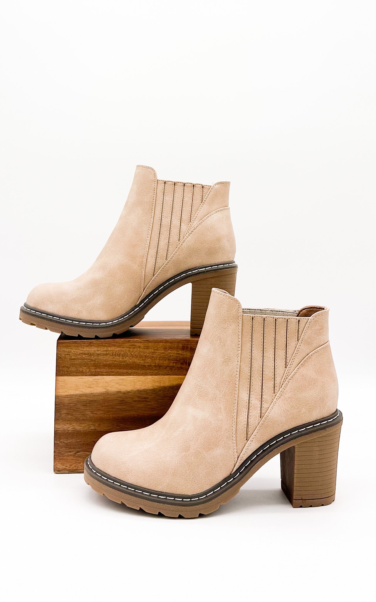 Corkys Pecan Pie Bootie in Ivory
