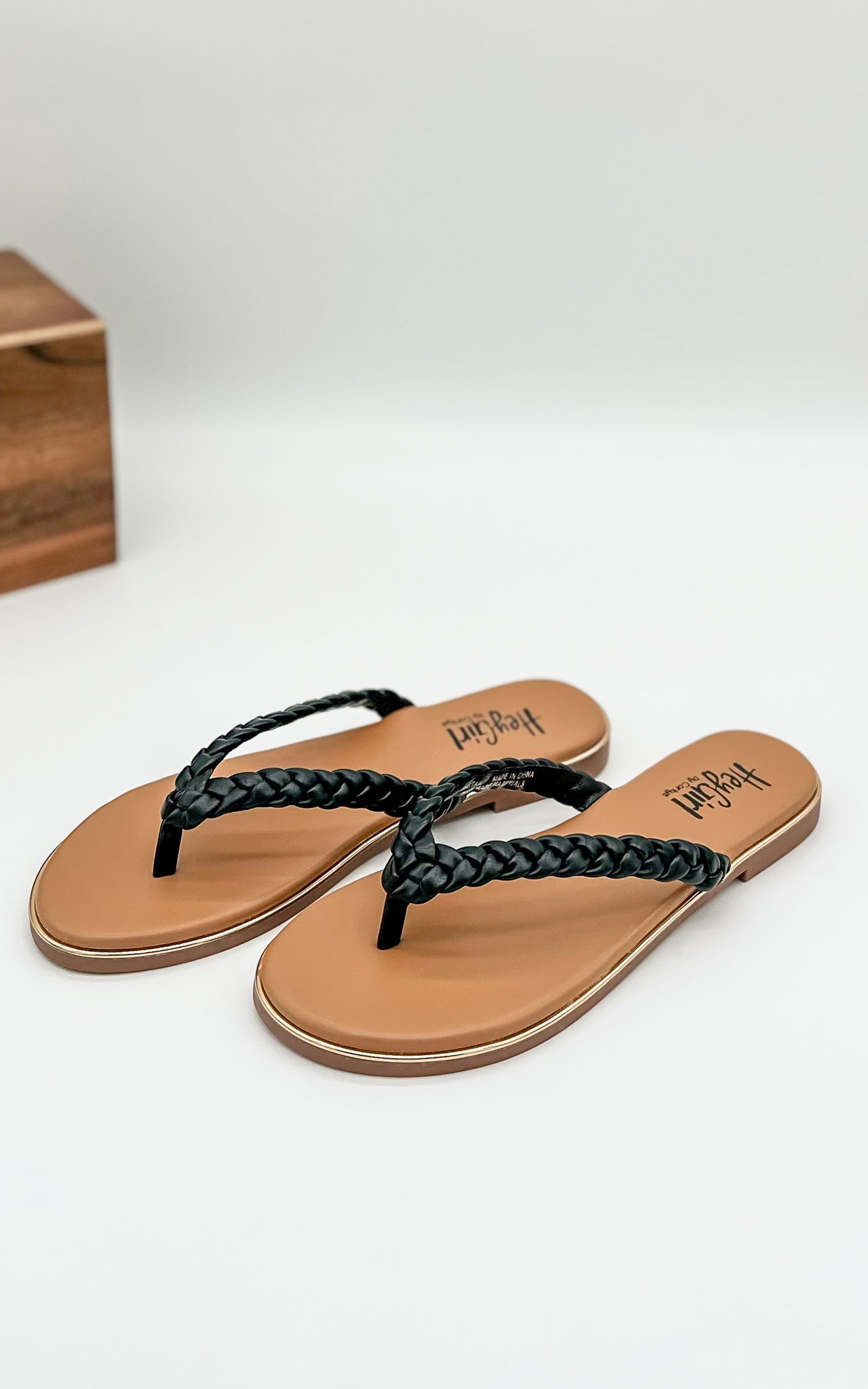 Corkys Pigtail Sandal in Black