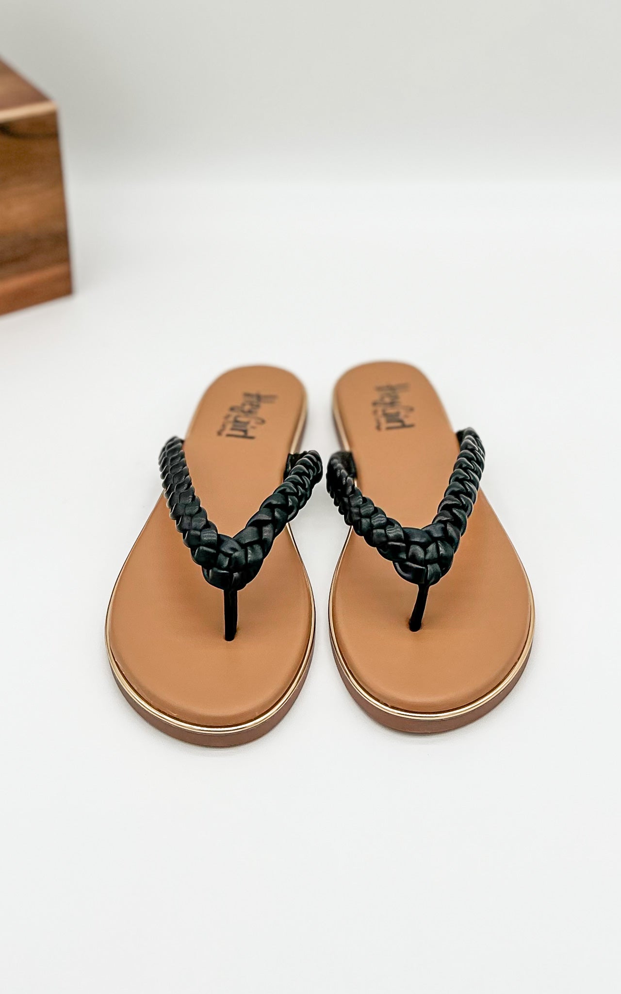 Corkys Pigtail Sandal in Black