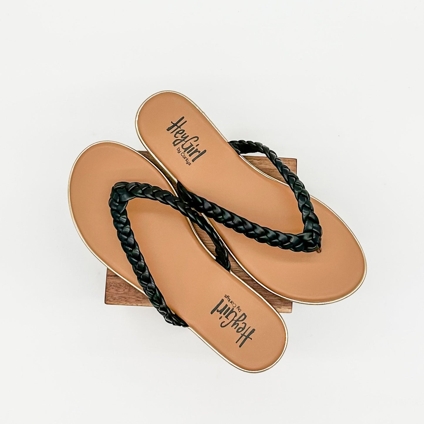 Corkys Pigtail Sandal in Black