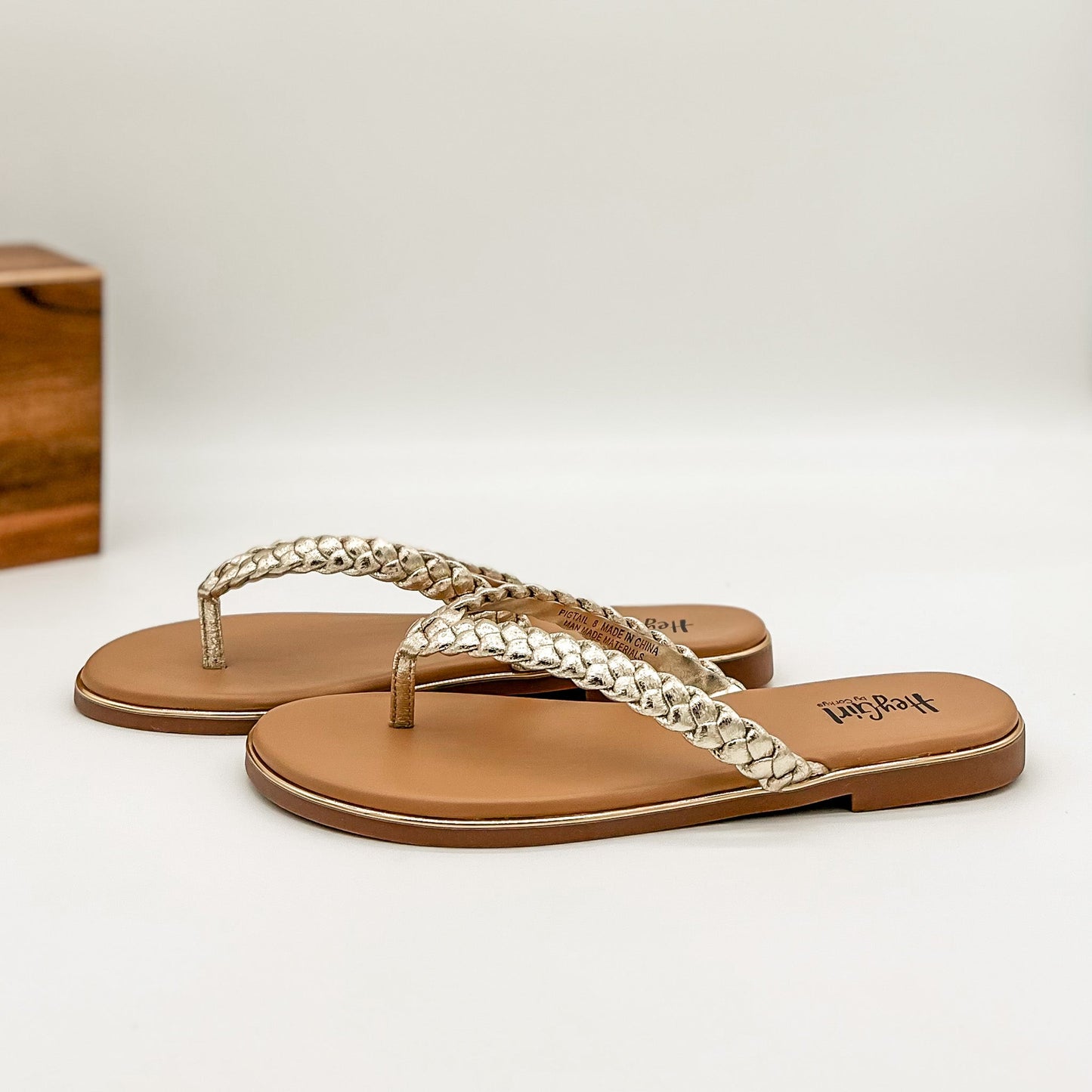 Corkys Pigtail Sandals in Gold