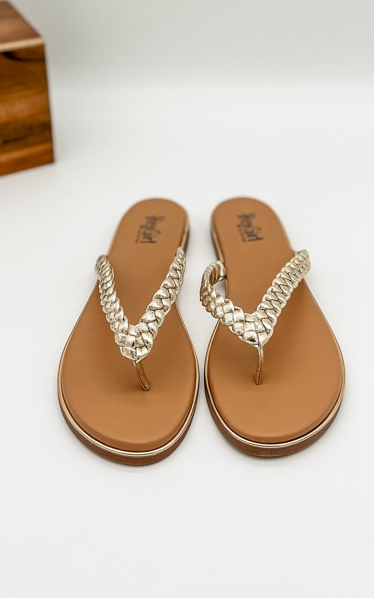 Corkys Pigtail Sandals in Gold