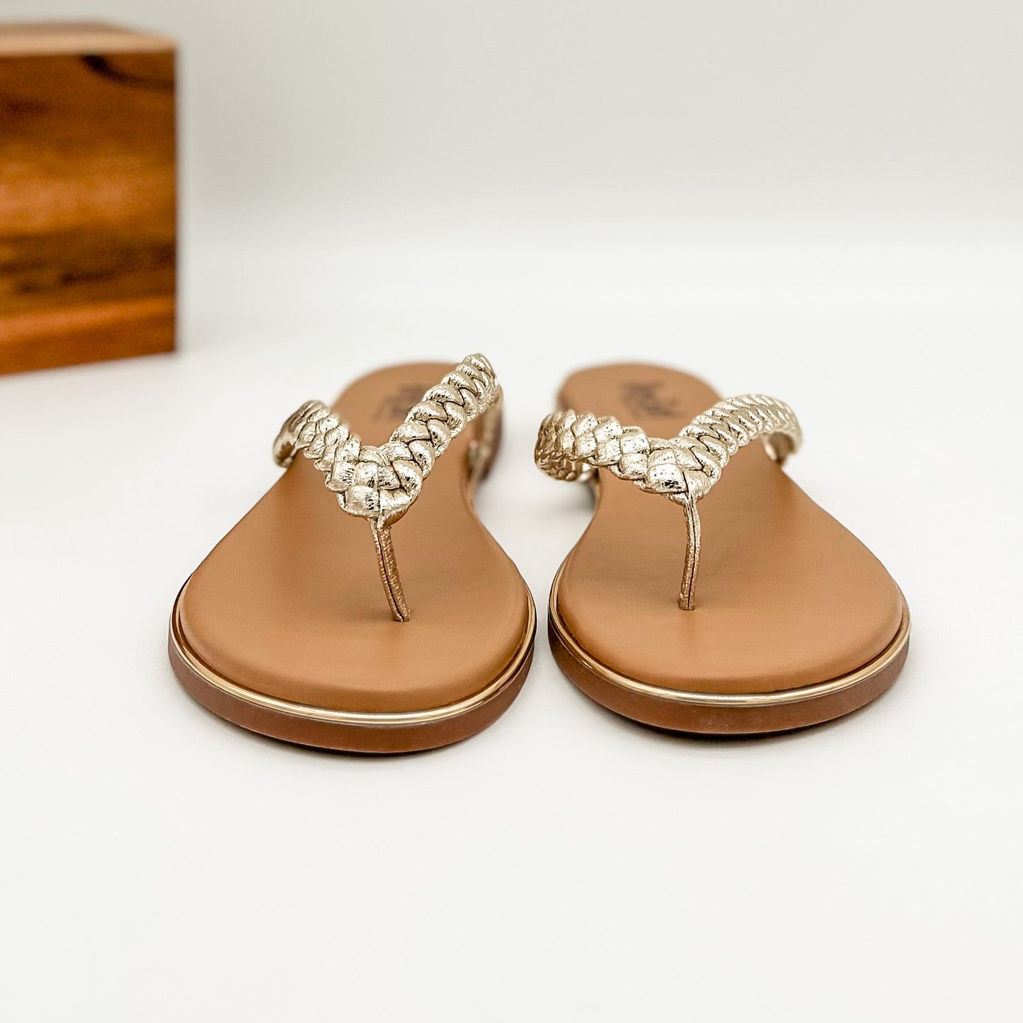 Corkys Pigtail Sandals in Gold