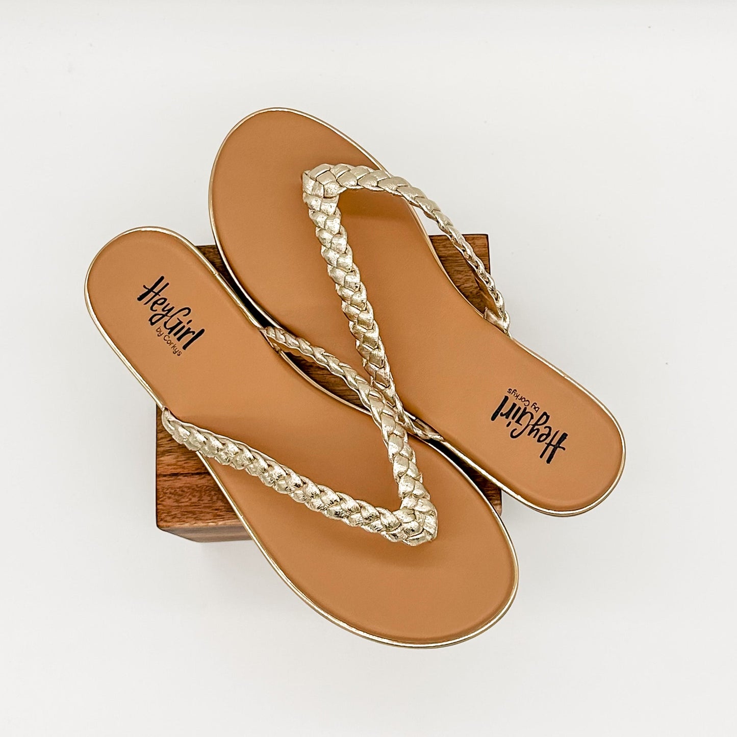 Corkys Pigtail Sandals in Gold