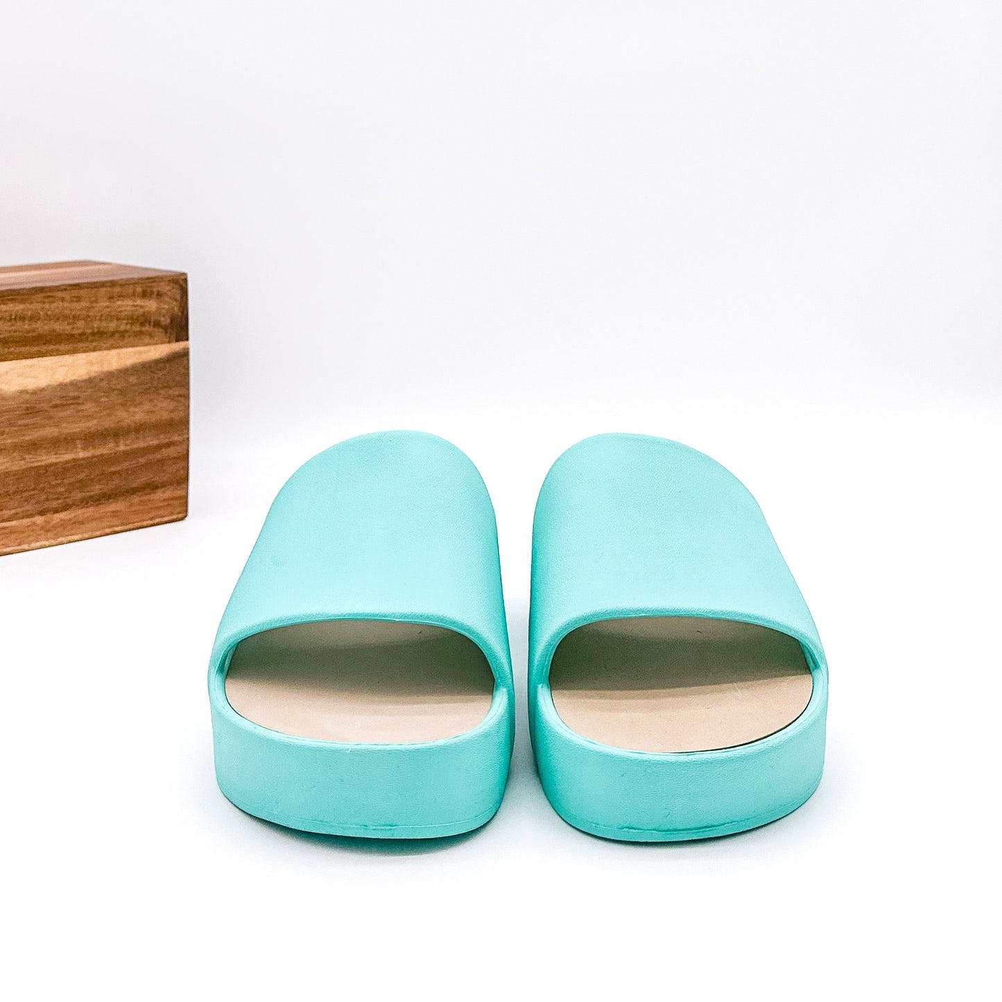 Corkys Popsicle Slide Sandals in Aqua