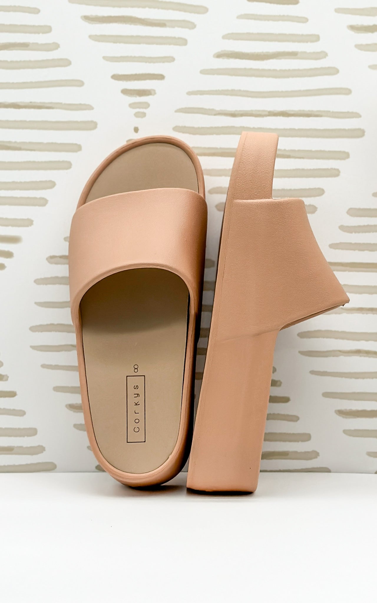 Corkys Popsicle Slide Sandals in Sand