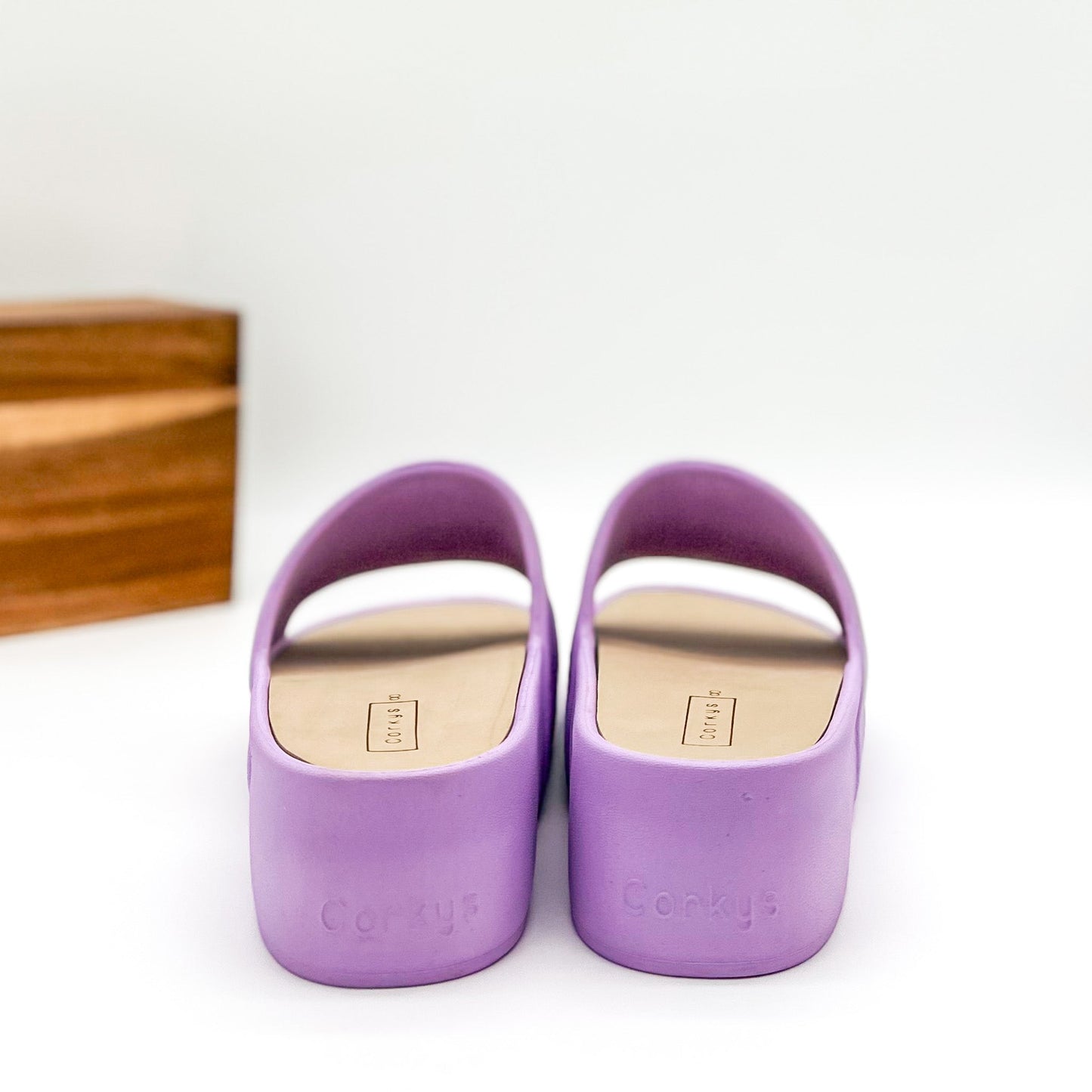 Corkys Popsicle Slide Sandals in Lavender