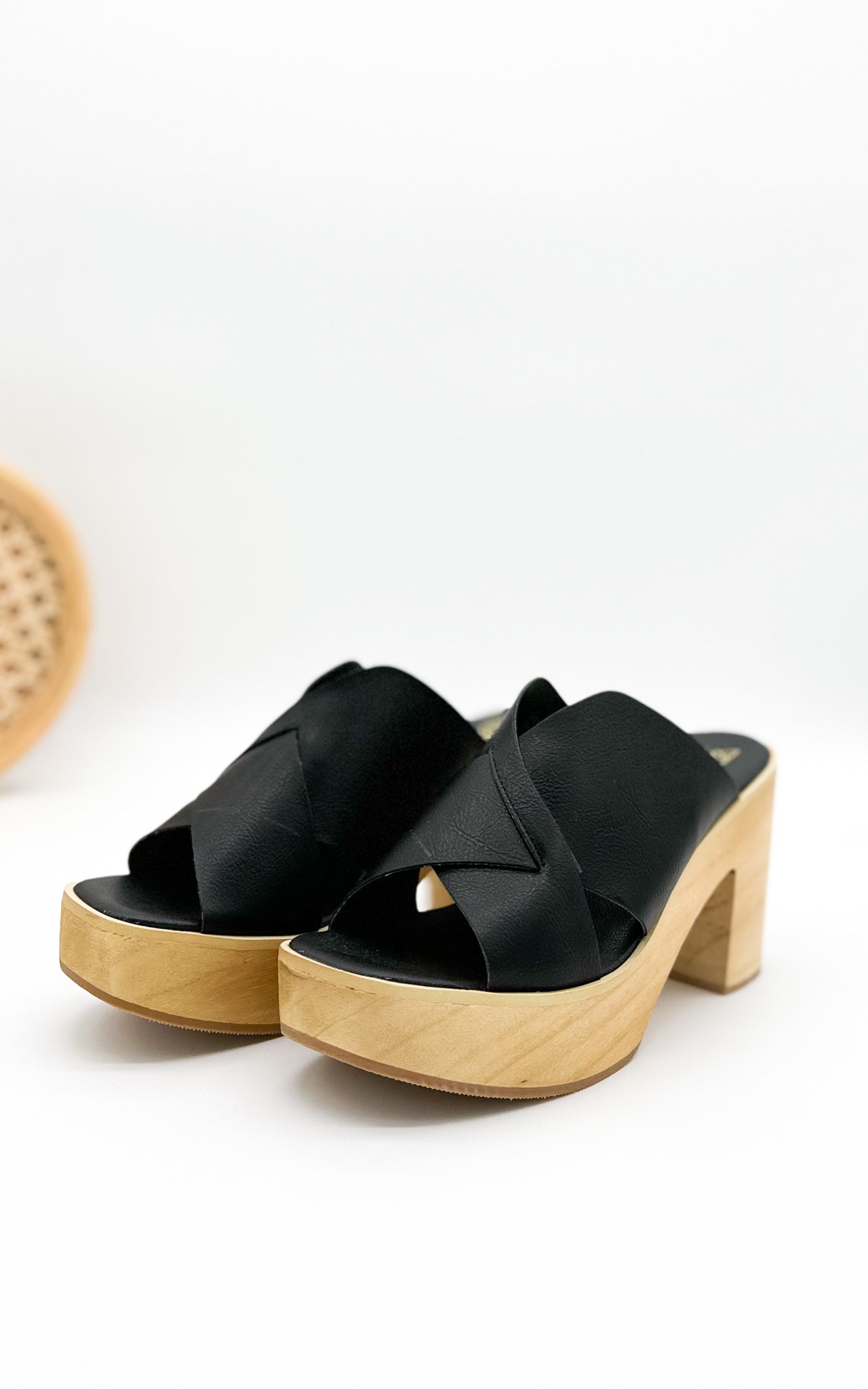 Beast Presley Heeled Sandal in Black
