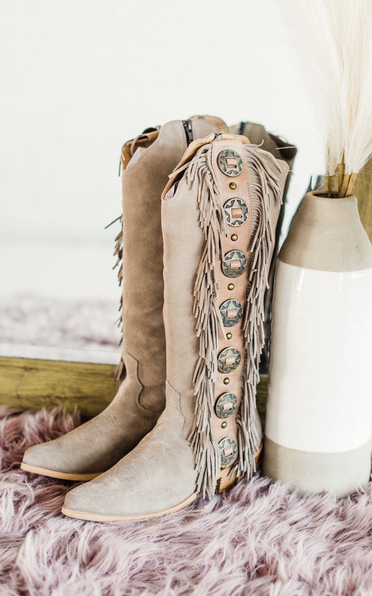 Naughty Monkey Rodeo Doll Boot in Taupe