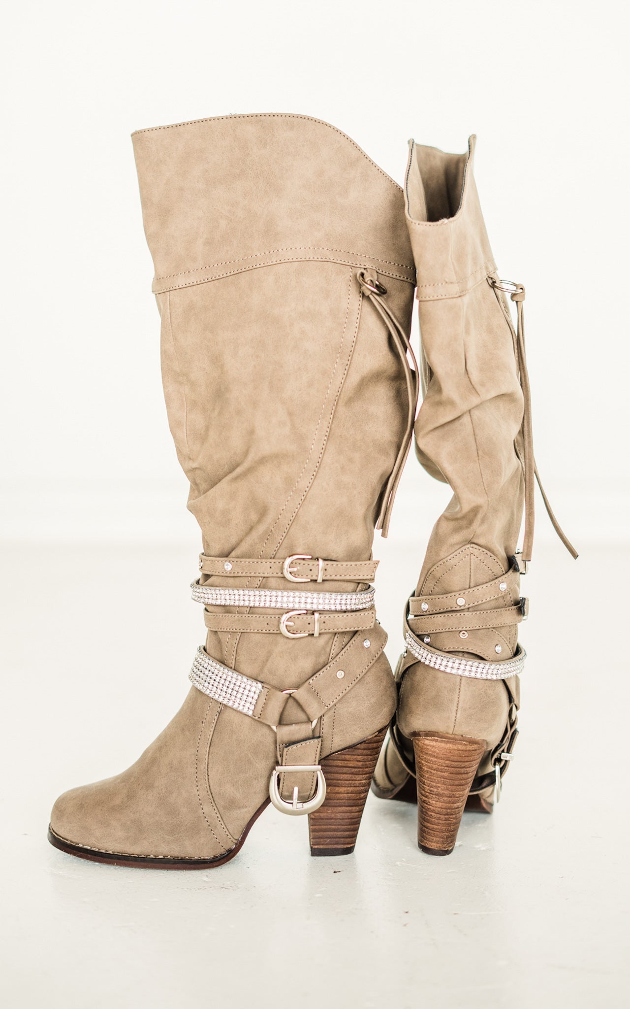 Not Rated Stacey Boots in Taupe
