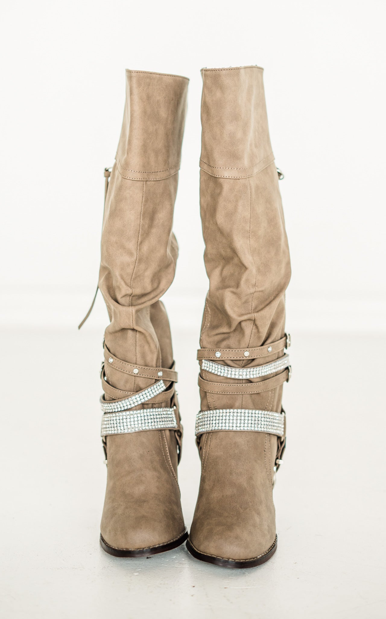 Not Rated Stacey Boots in Taupe