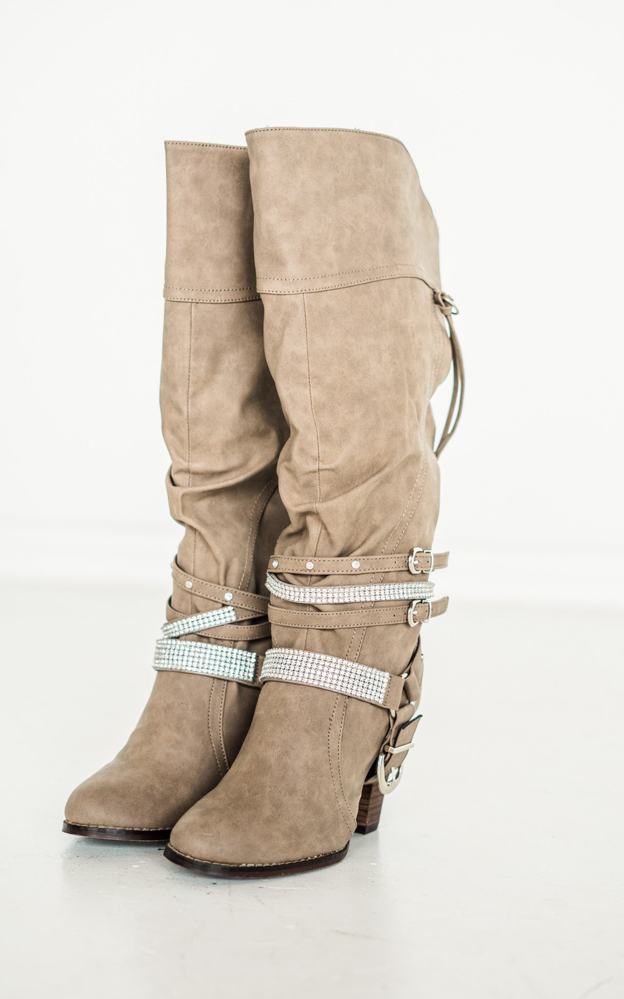 Not Rated Stacey Boots in Taupe