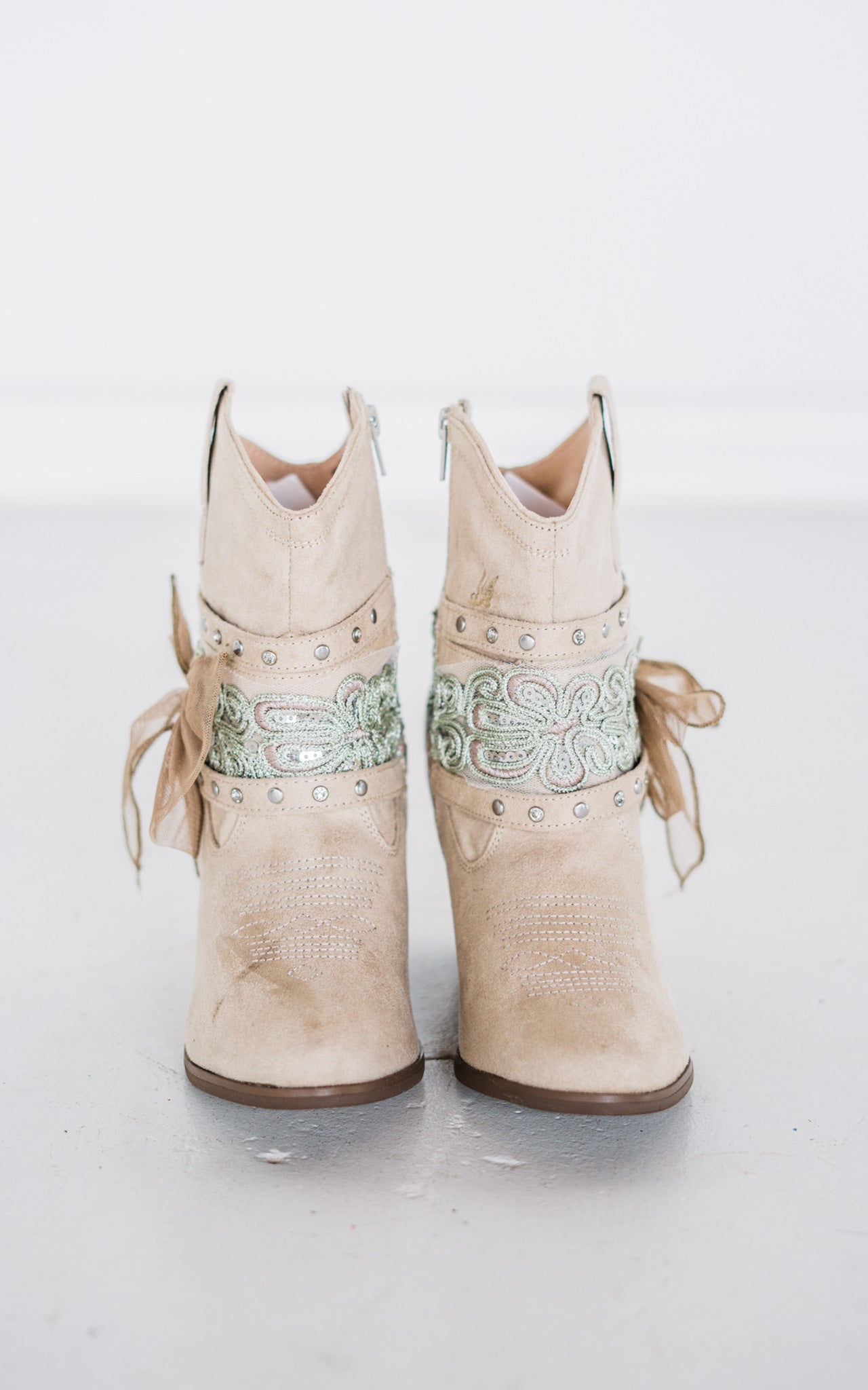 Not Rated Stash Bootie in Cream
