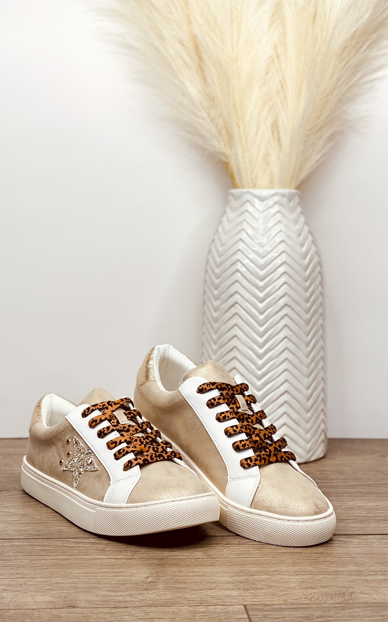 Corkys Supernova Sneaker in Gold Metallic