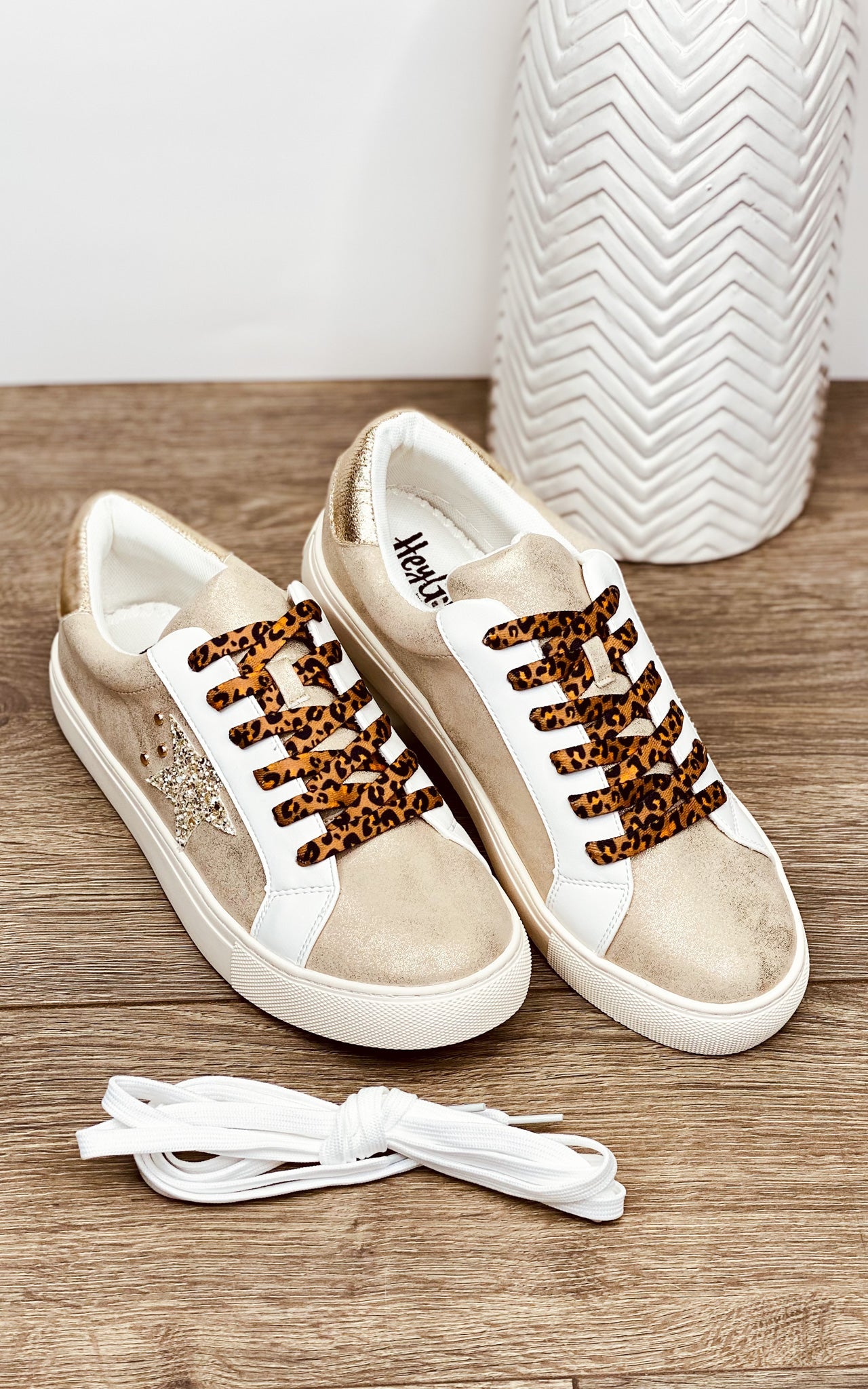 Corkys Supernova Sneaker in Gold Metallic