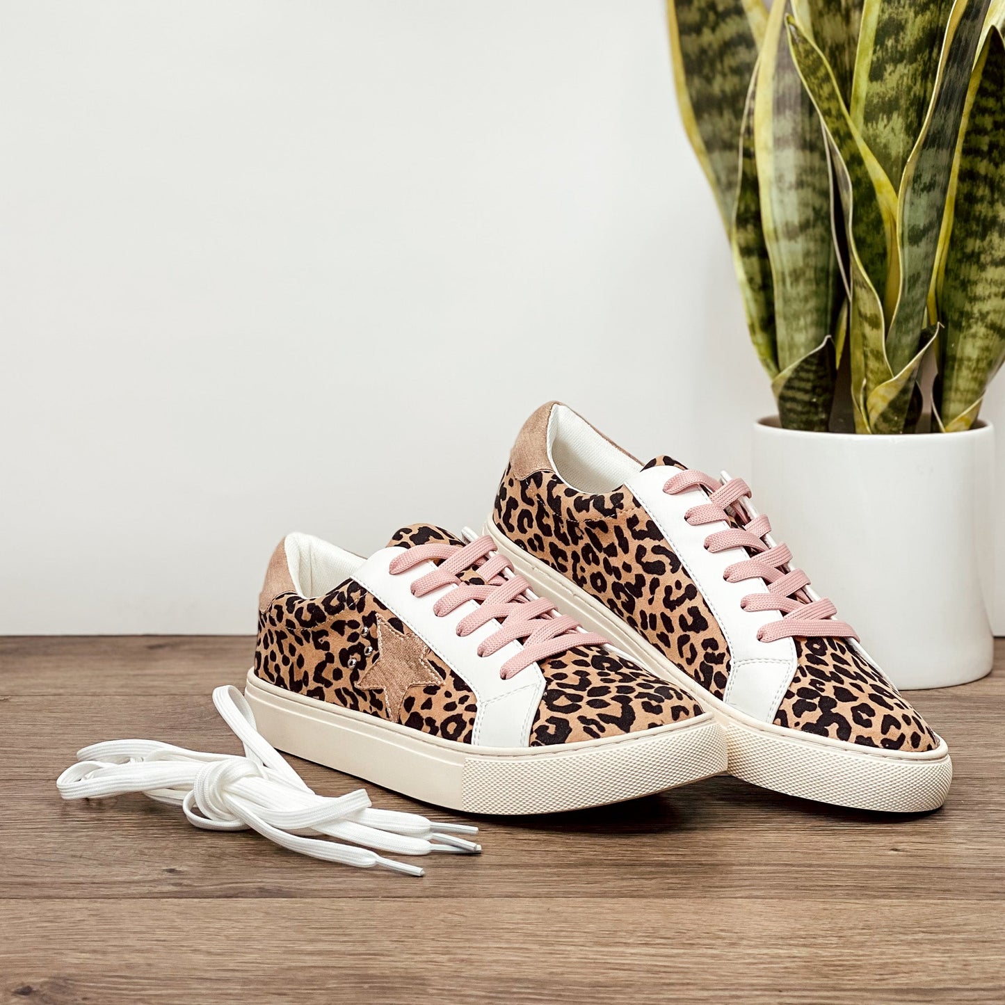 Corkys Supernova Sneaker in Rose Gold Leopard