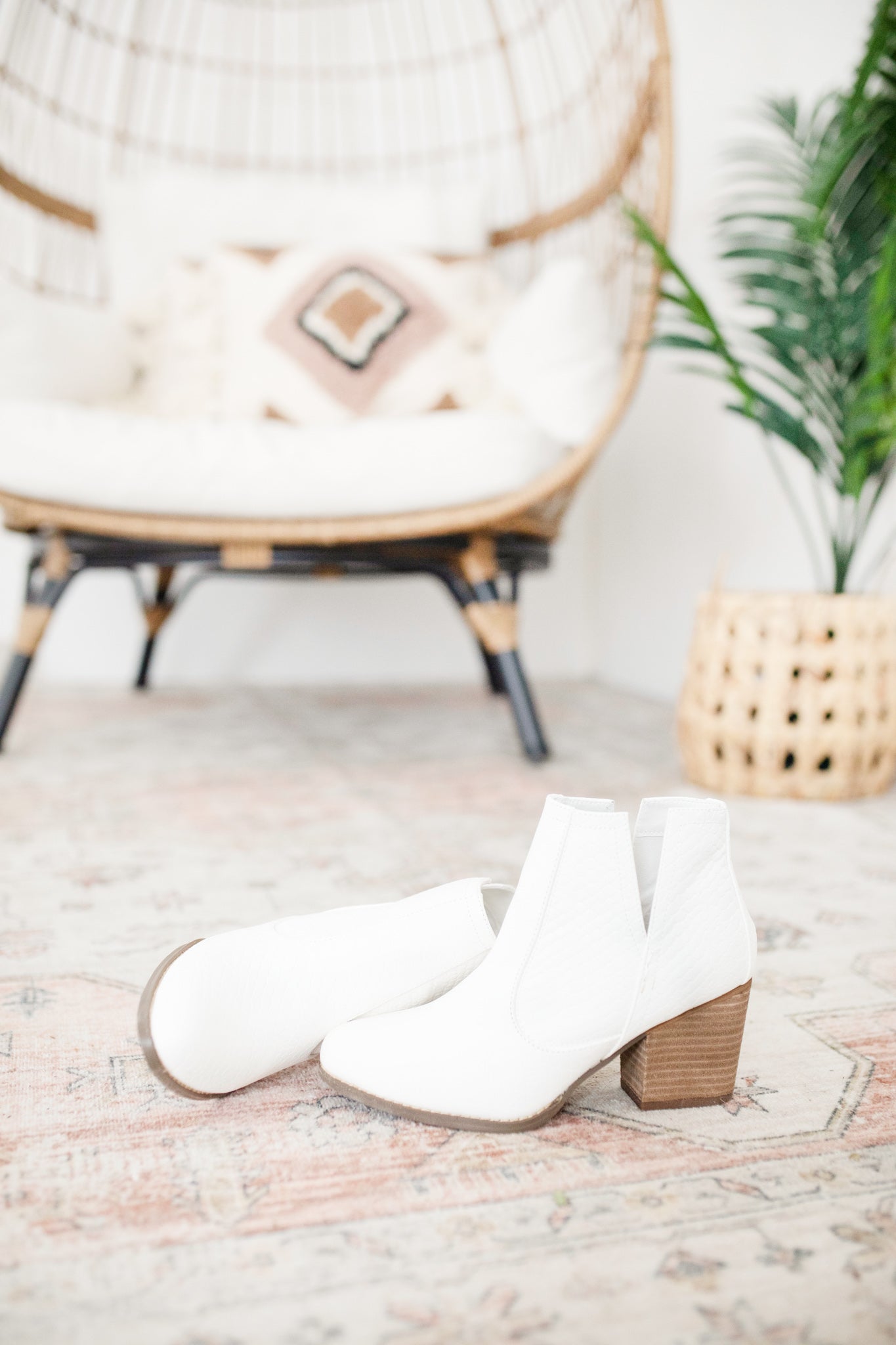 Not Rated Tarim Booties in White