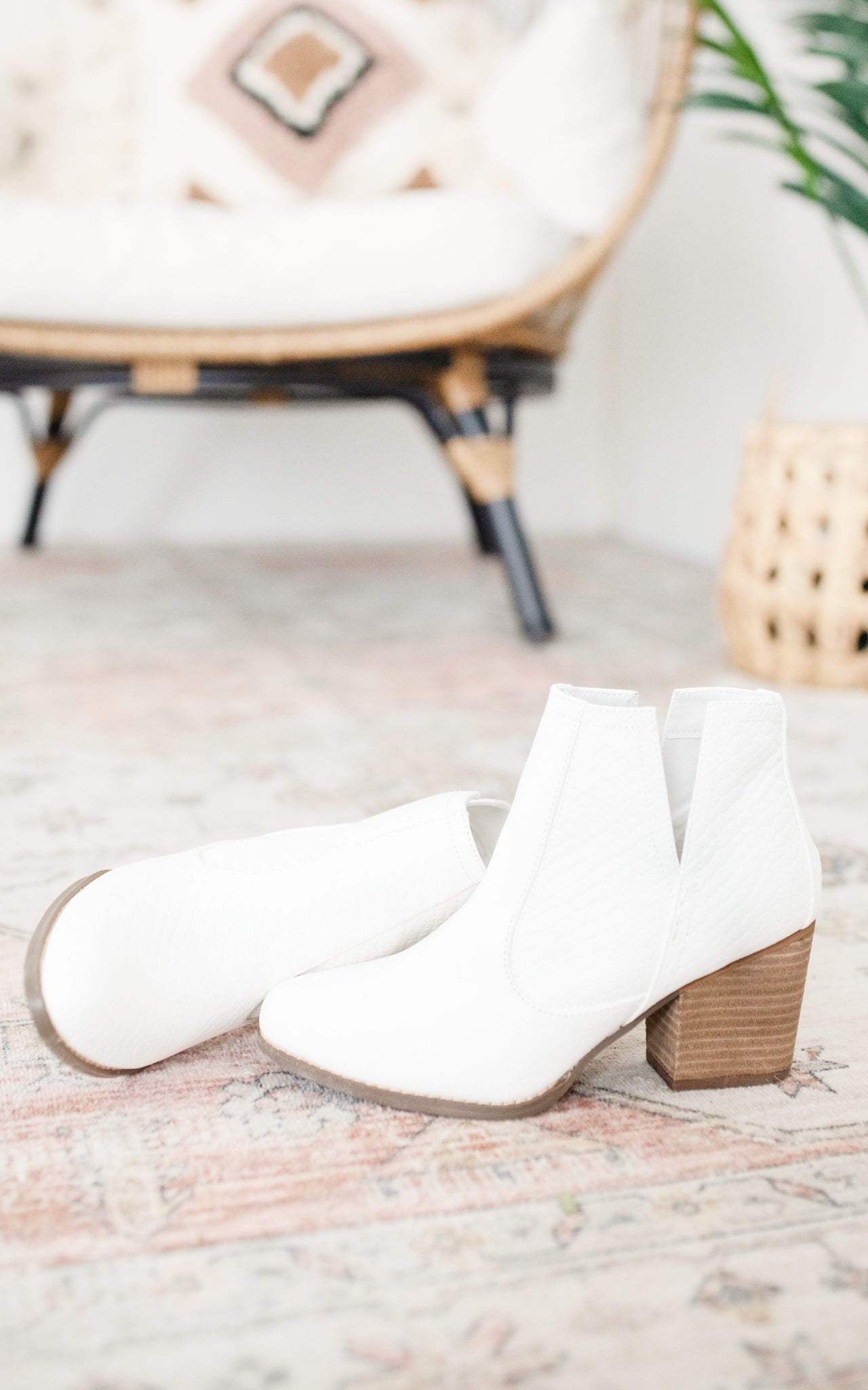 Not Rated Tarim Booties in White