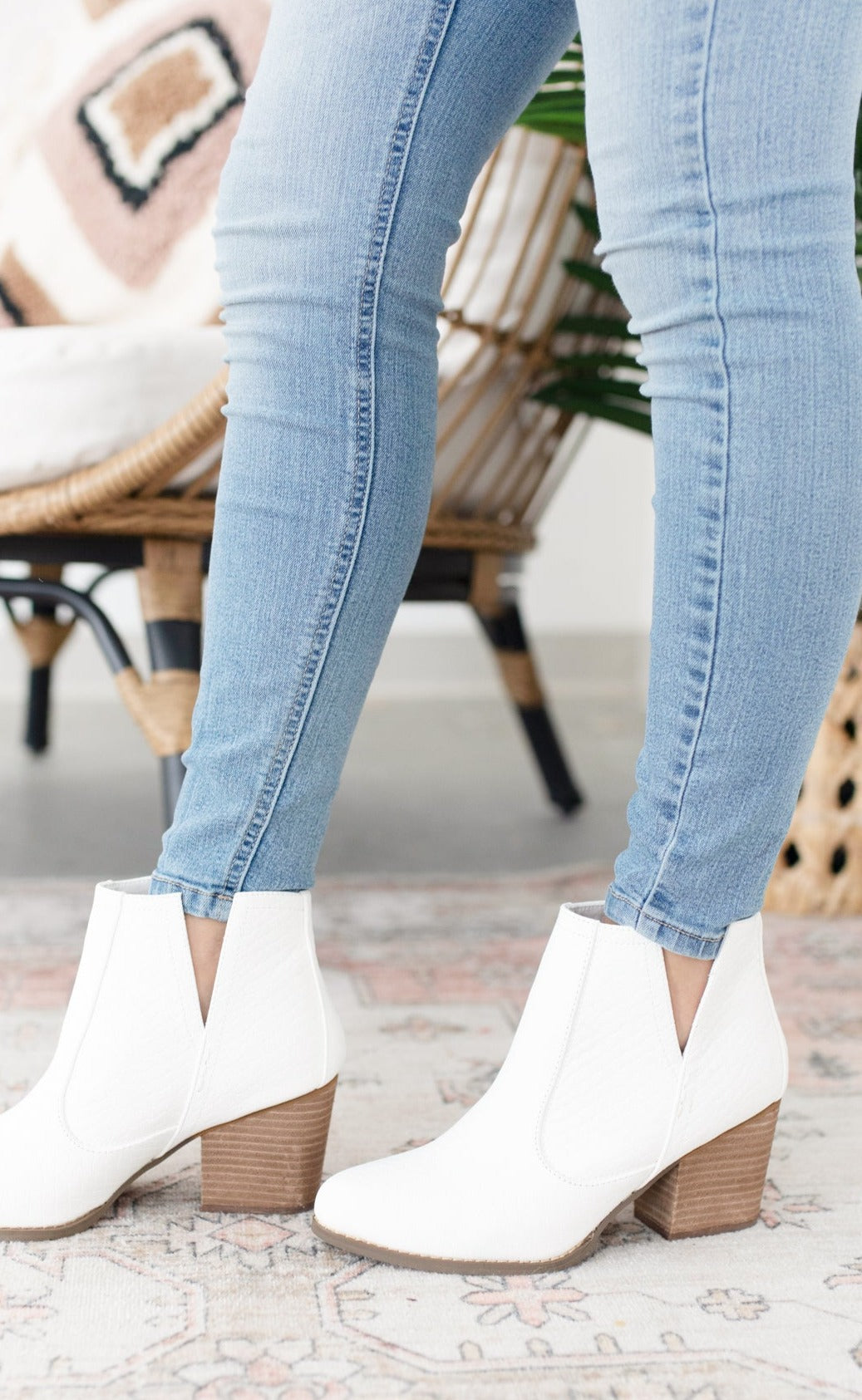 Not Rated Tarim Booties in White