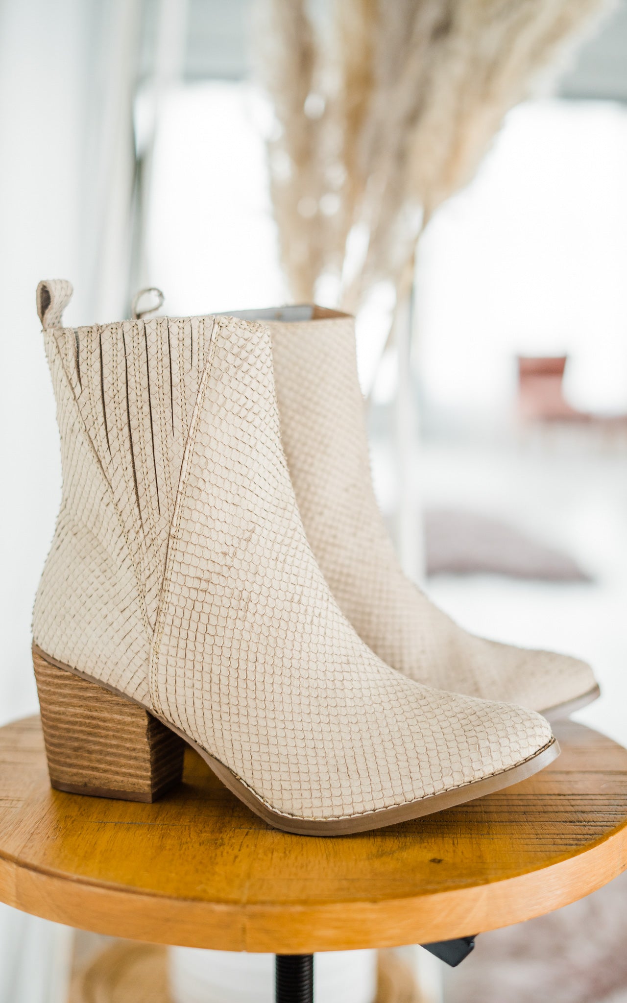 Naughty Monkey Taris Bootie in Cream