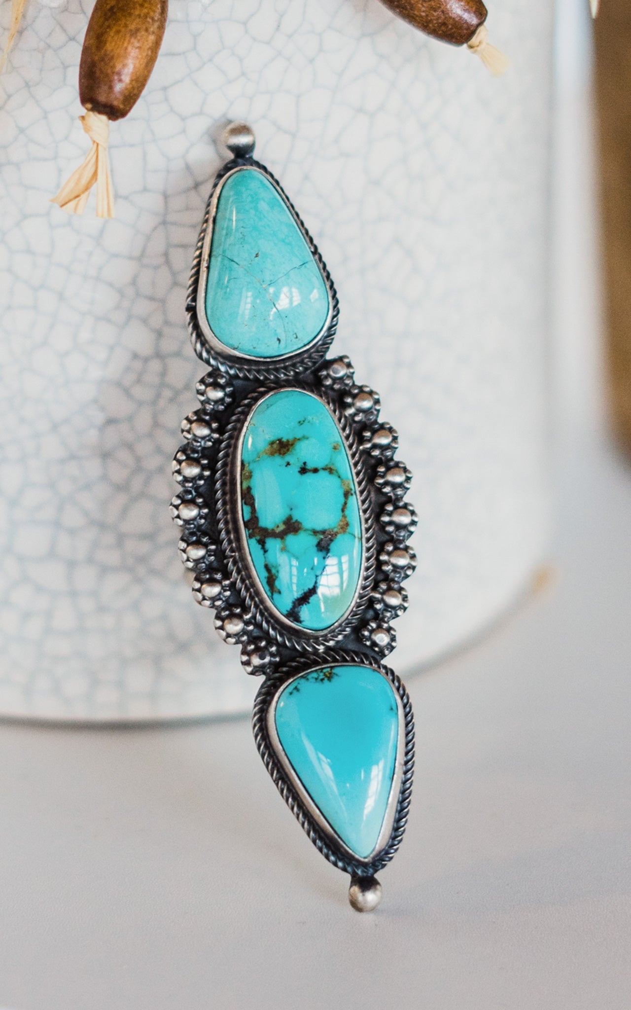 Large Tim Smith Royston Turquoise Ring