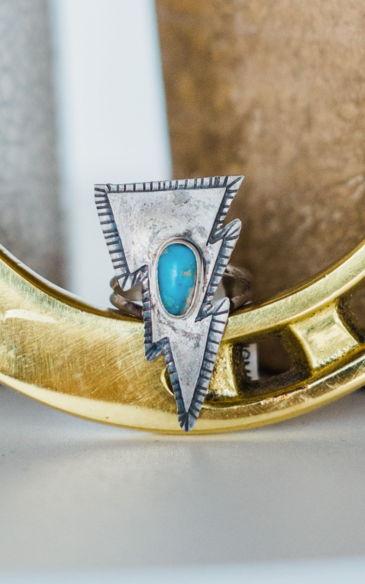 Bobby Skeets Kingman Turquoise Ring