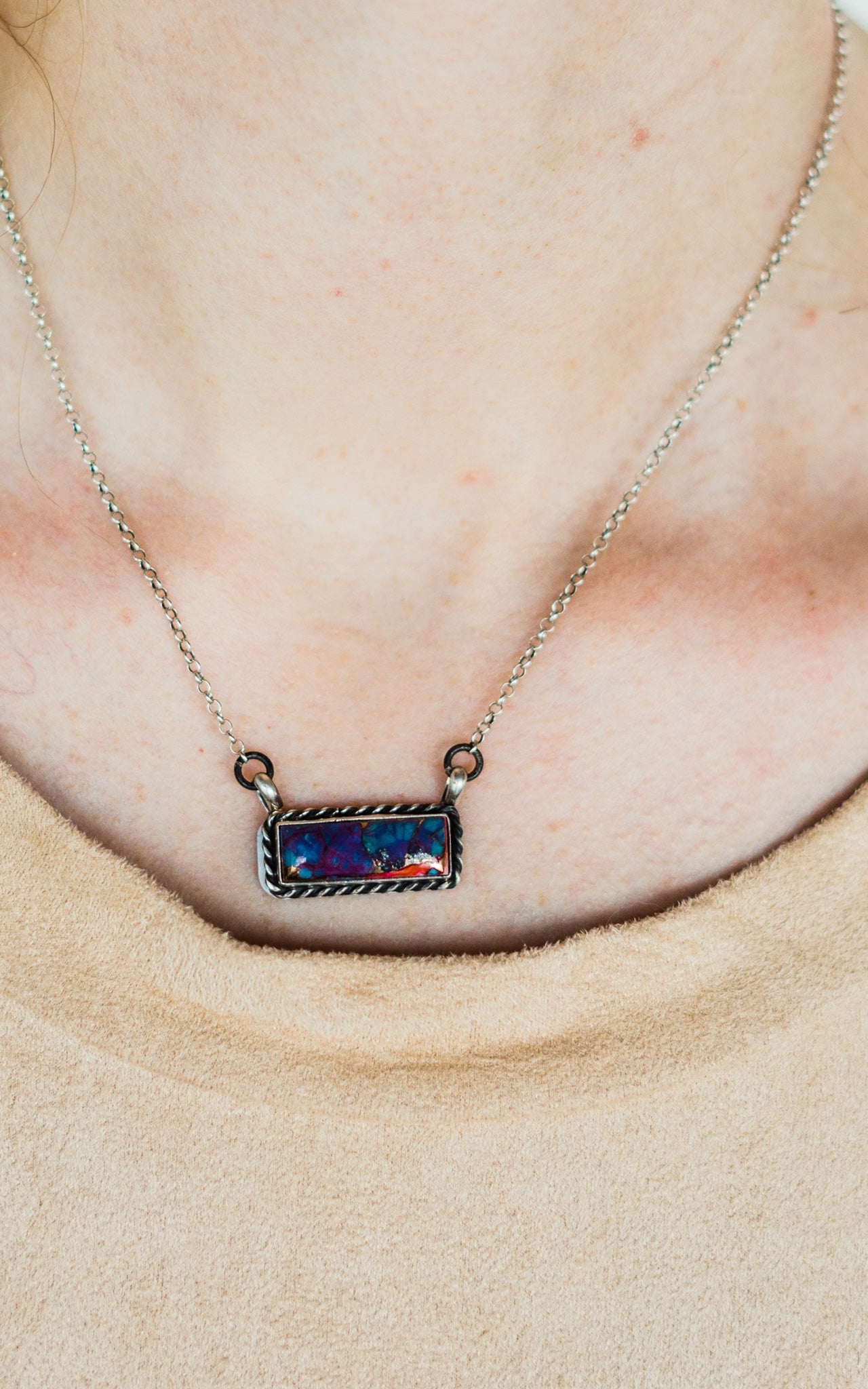 Augustine Largo Purple Mojave Necklace