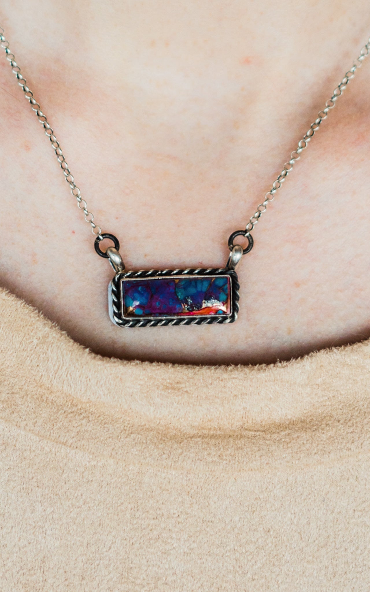 Augustine Largo Purple Mojave Necklace