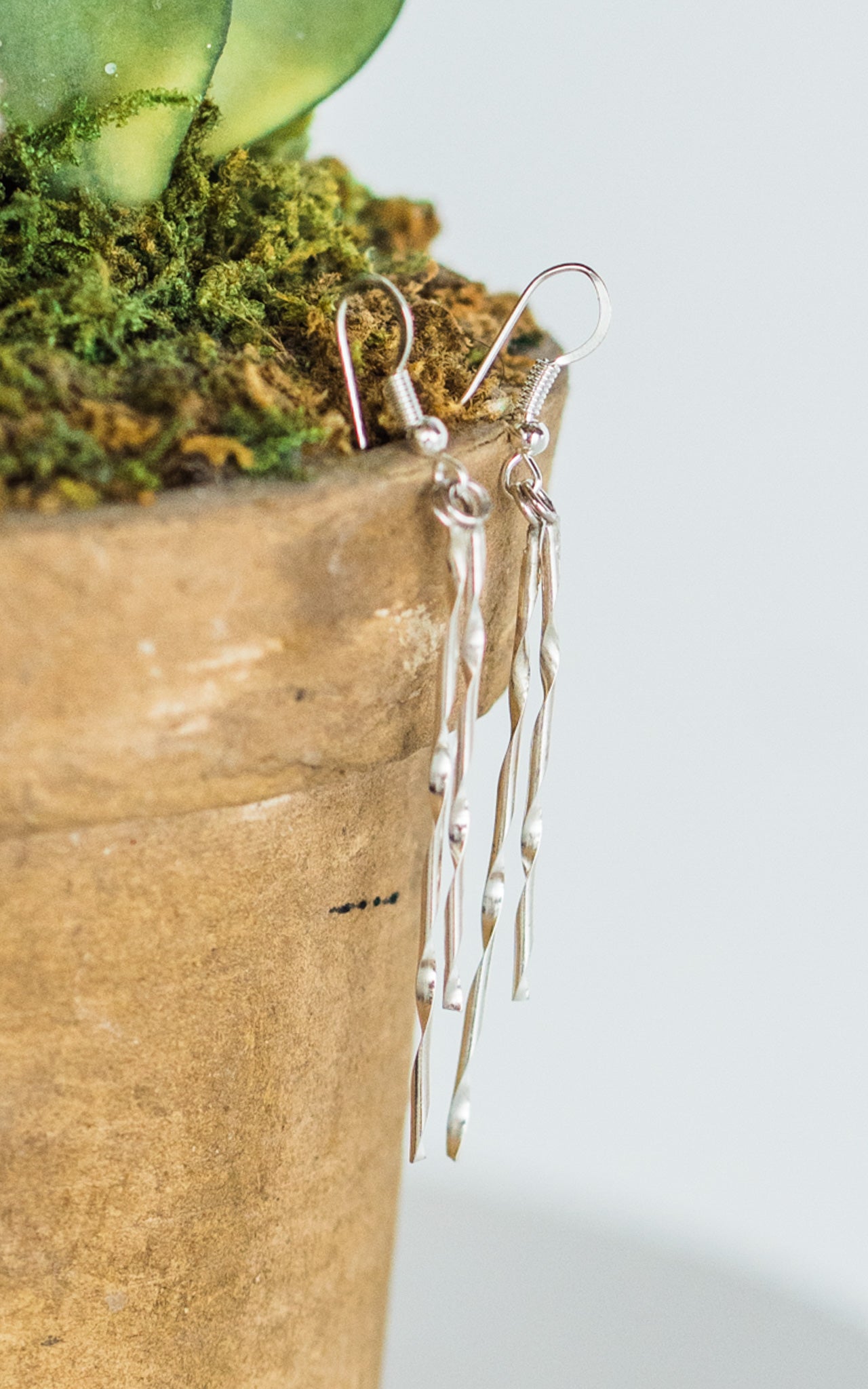 Dorthy Yazzie Sterling Silver Earrings