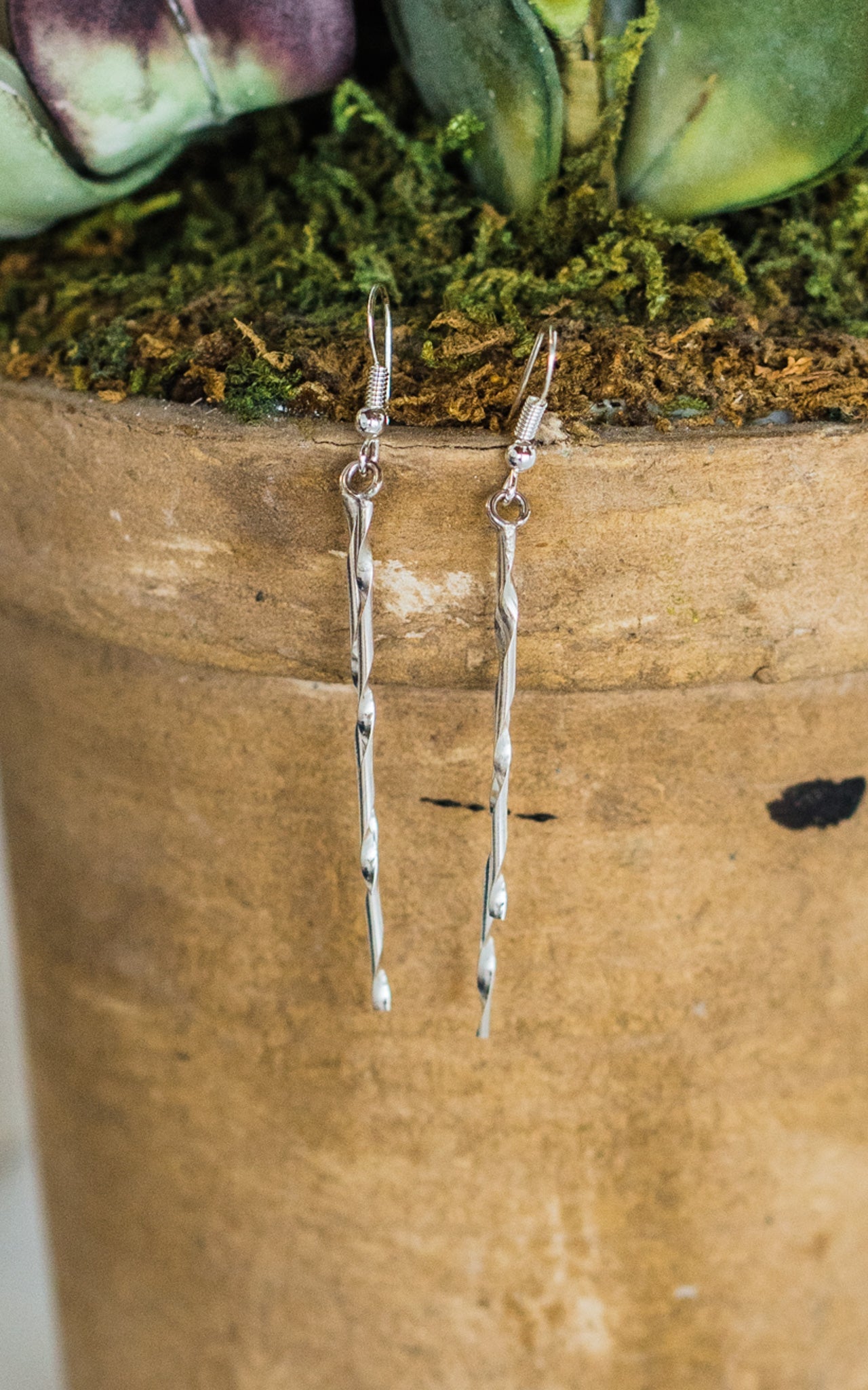 Dorthy Yazzie Sterling Silver Earrings