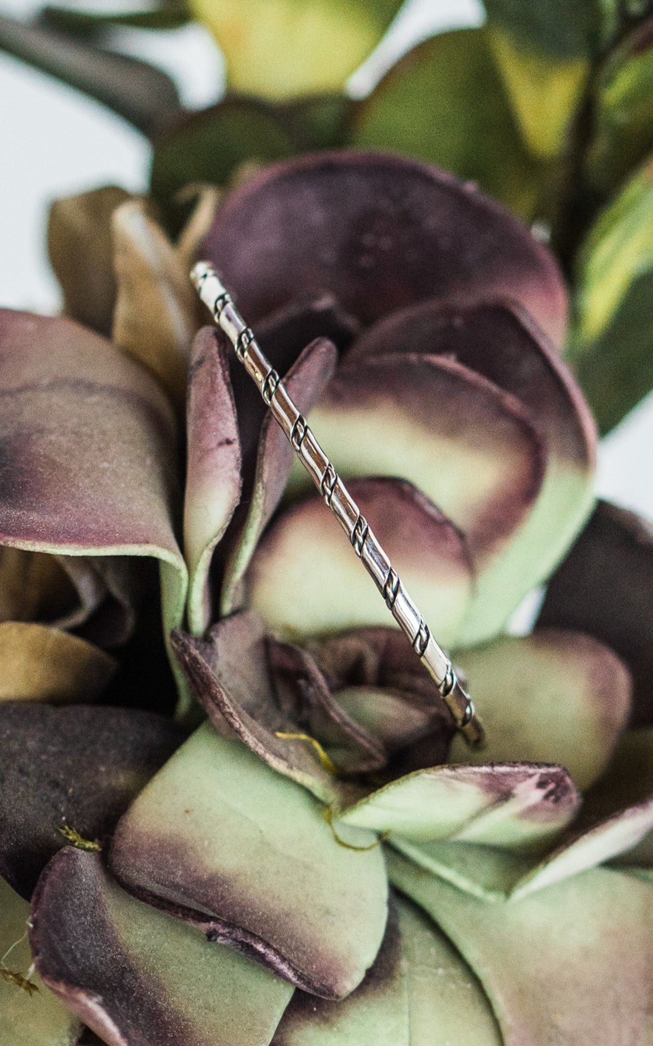 Caroline Tsosie Sterling Silver Twist Bracelet