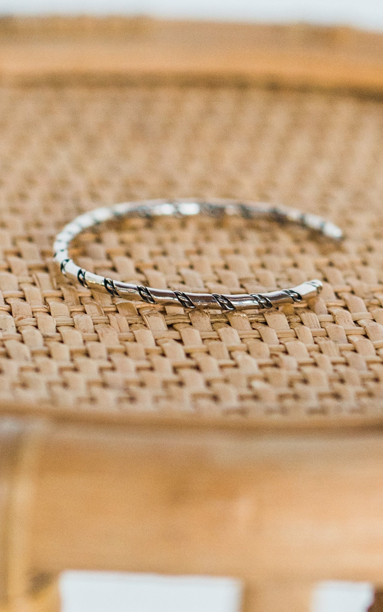 Caroline Tsosie Sterling Silver Twist Bracelet