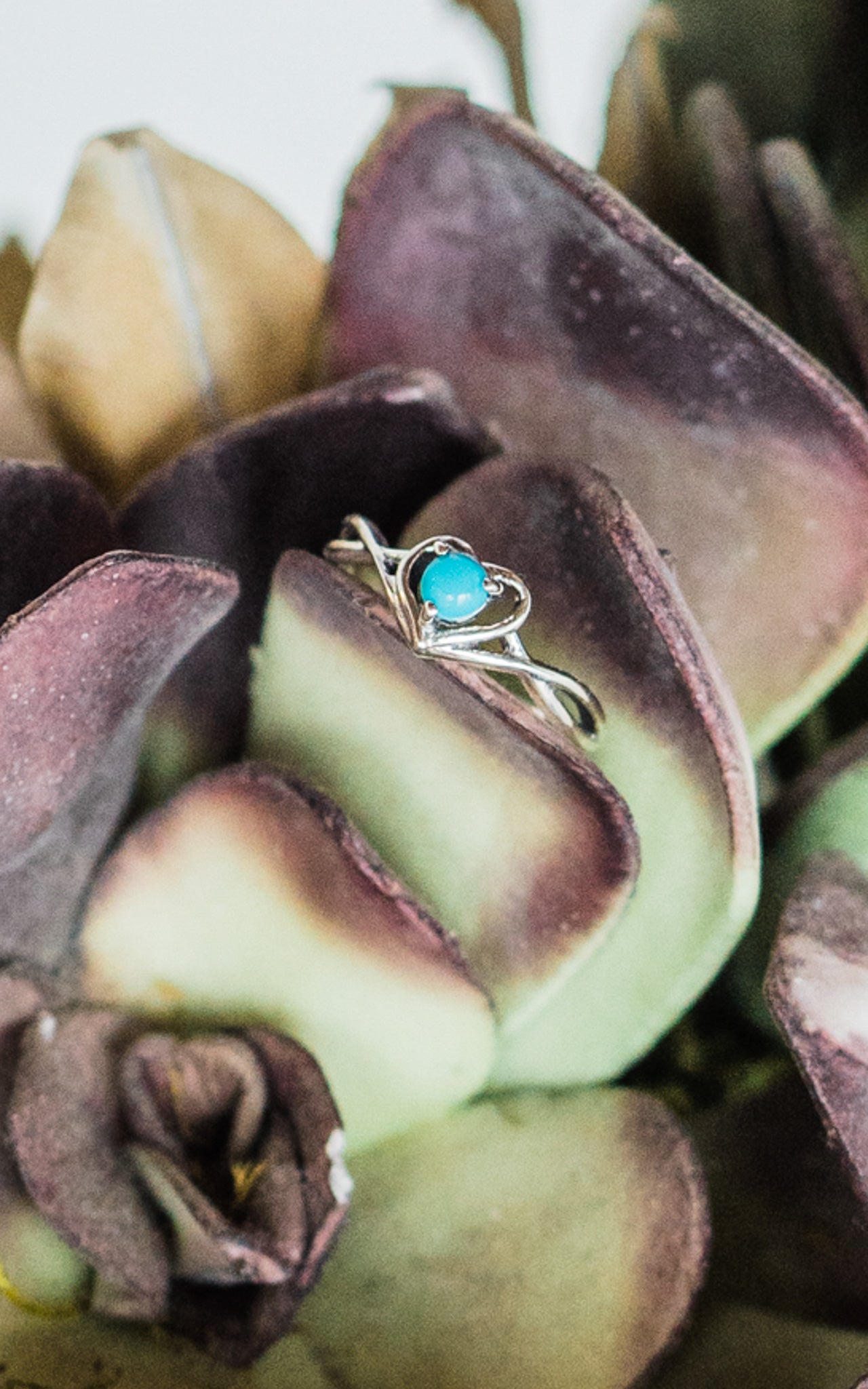 Sanchi & Filia Designs Turquoise Heart Ring