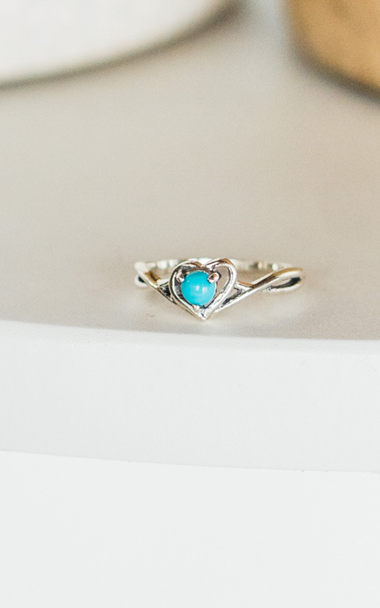 Sanchi & Filia Designs Turquoise Heart Ring