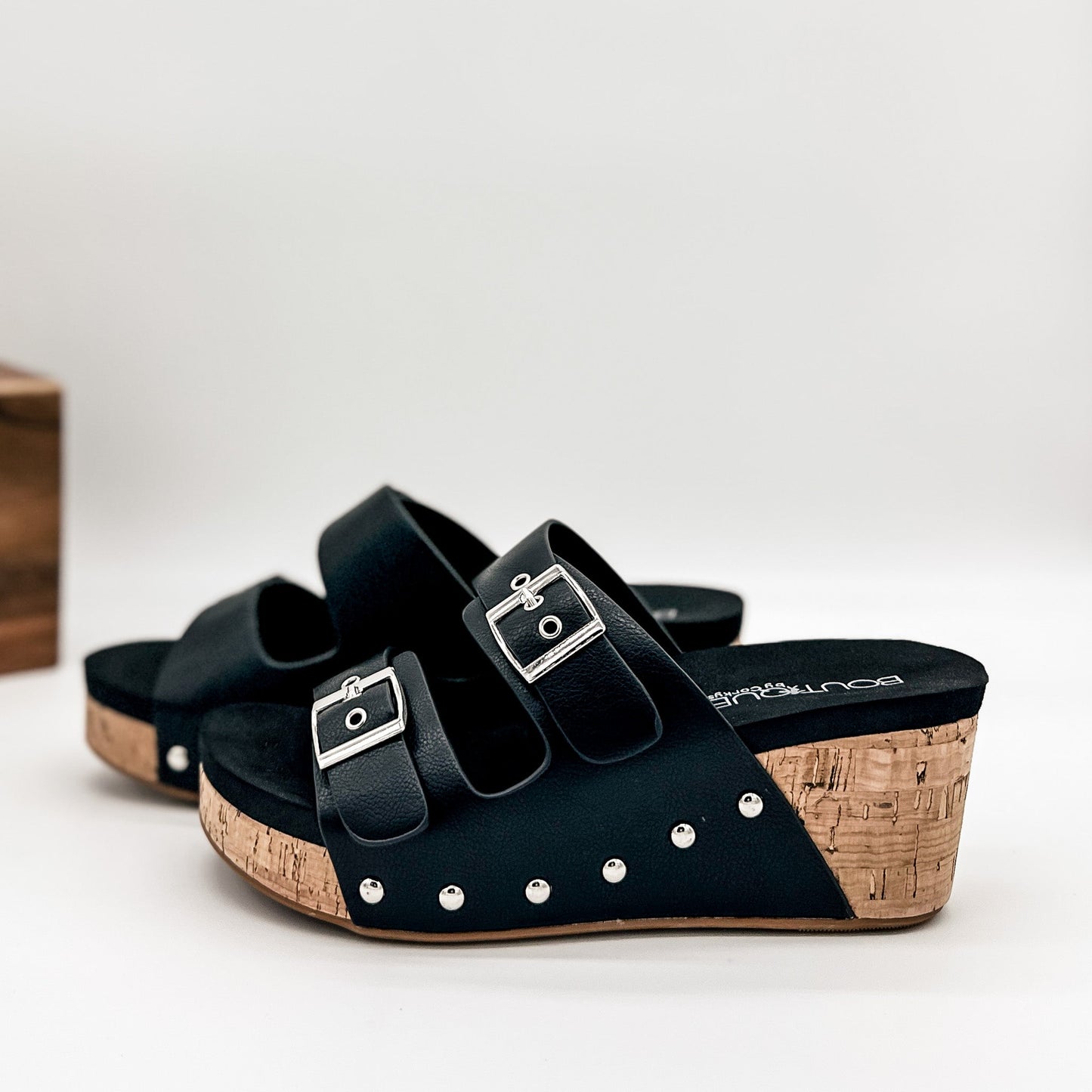 Corkys Twinkie Wedge in Black