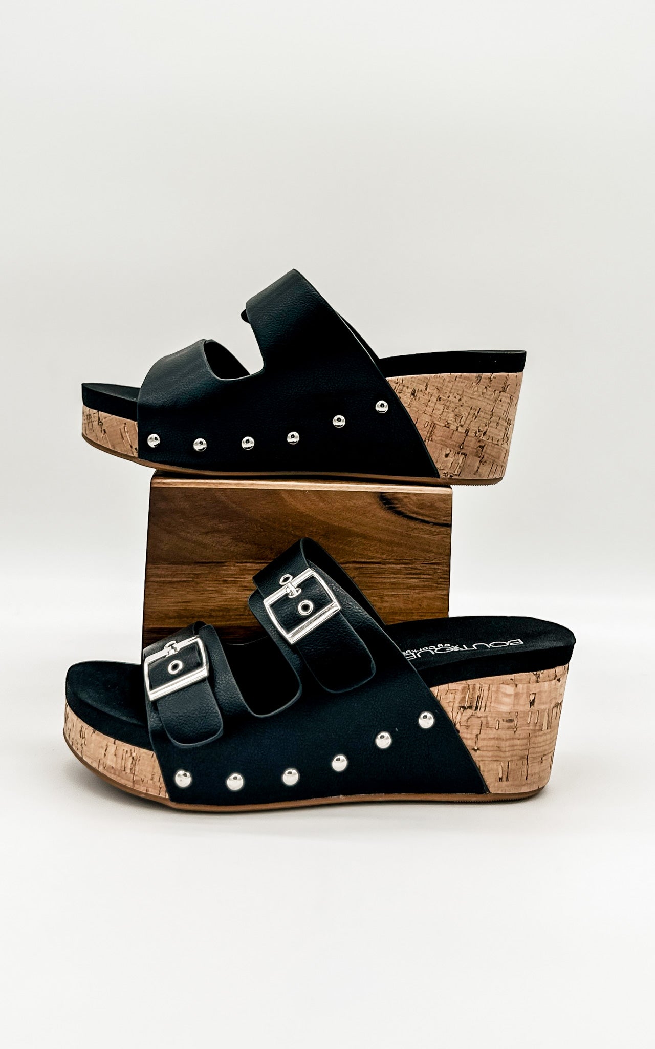 Corkys Twinkie Wedge in Black