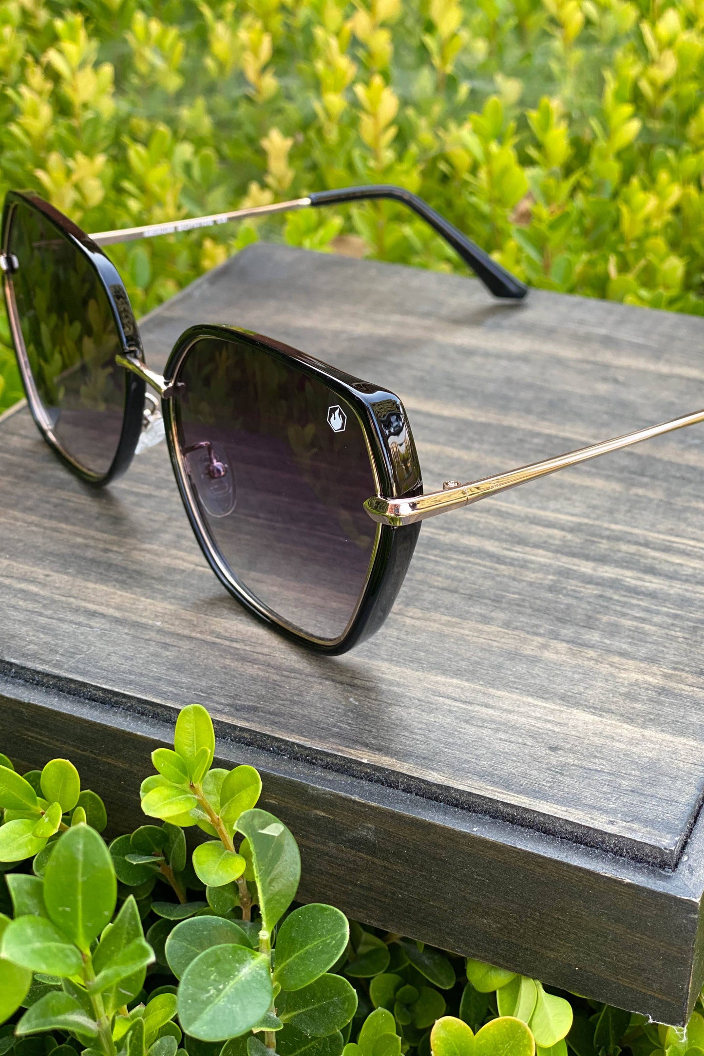 American Bonfire Vibes Sunglasses in Black