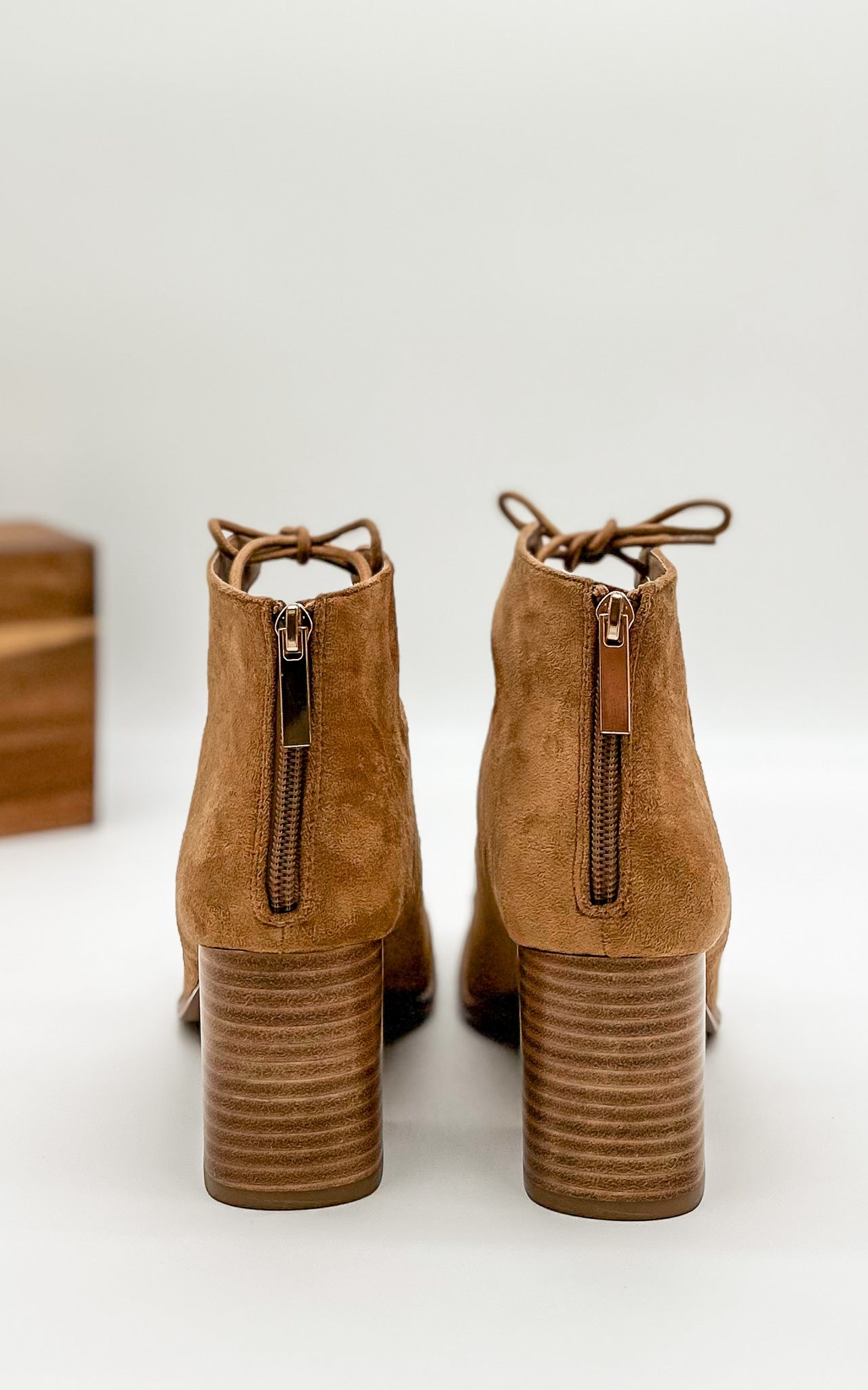 Corkys Wally Heeled Sandal in Camel Suede