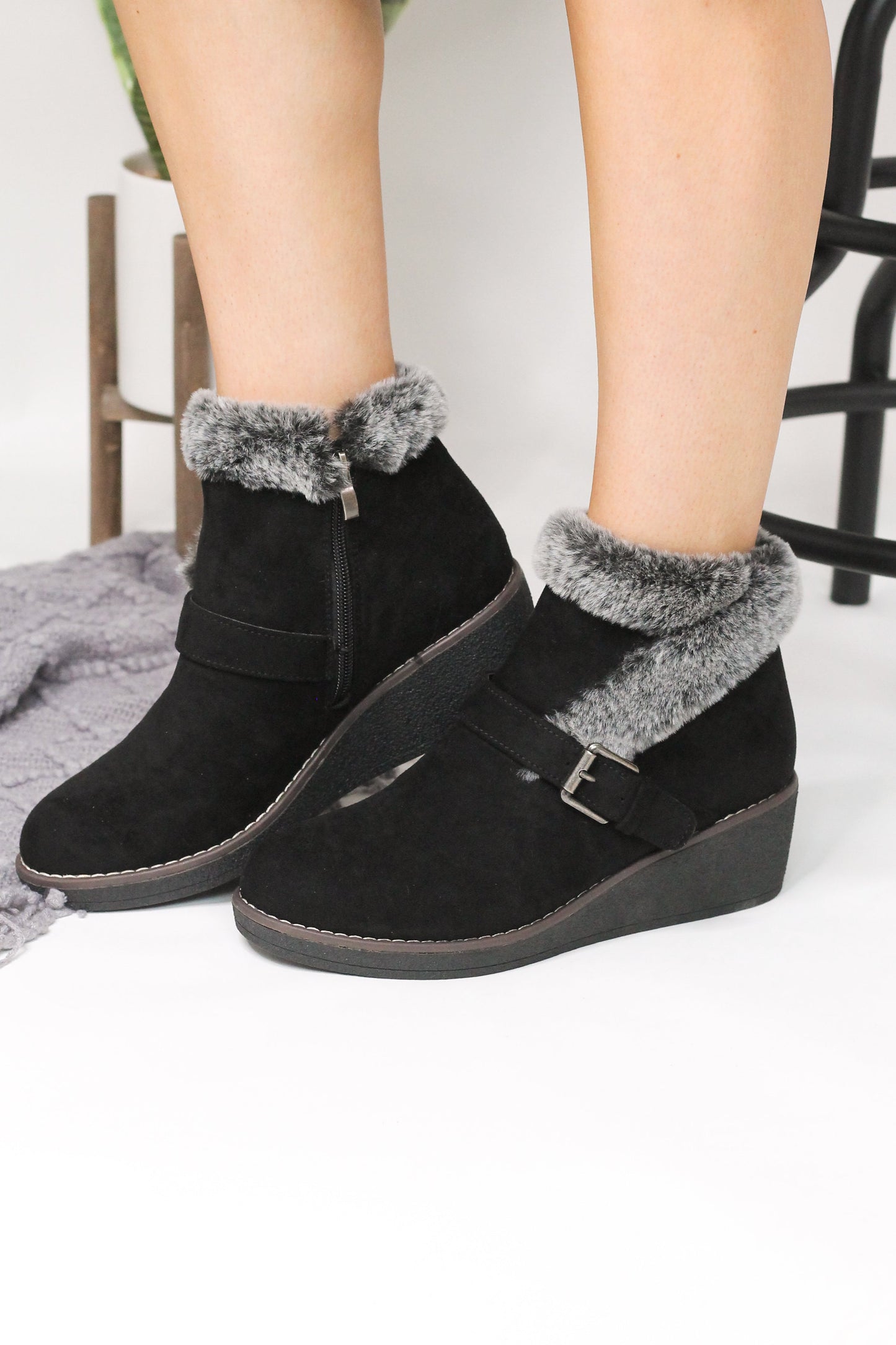 Corky's Chilly Booties in Black