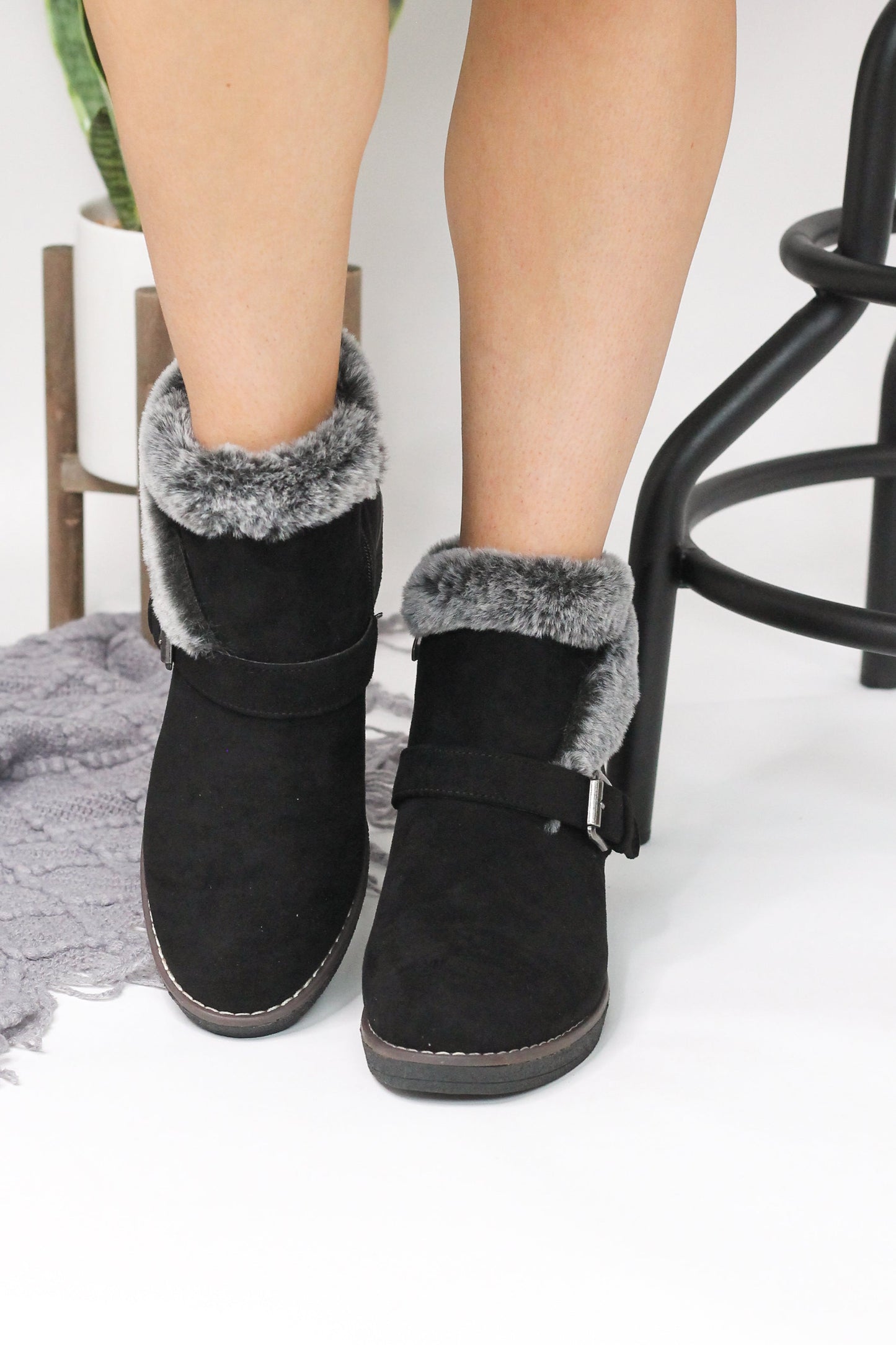 Corky's Chilly Booties in Black