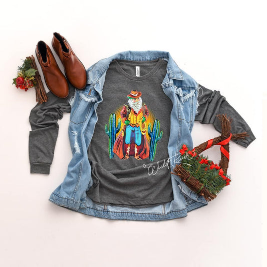Cowboy Santa Long Sleeve