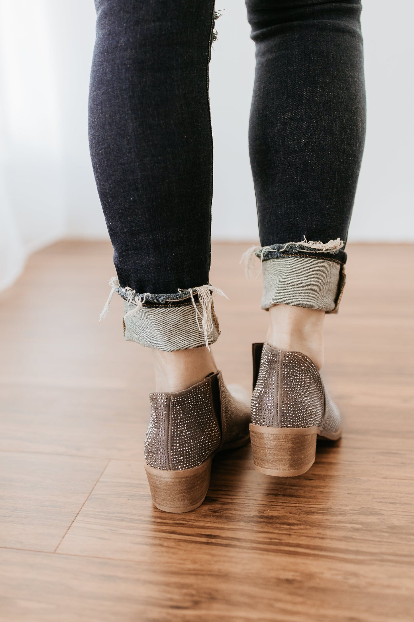 Very G Crystal Shoes in Taupe