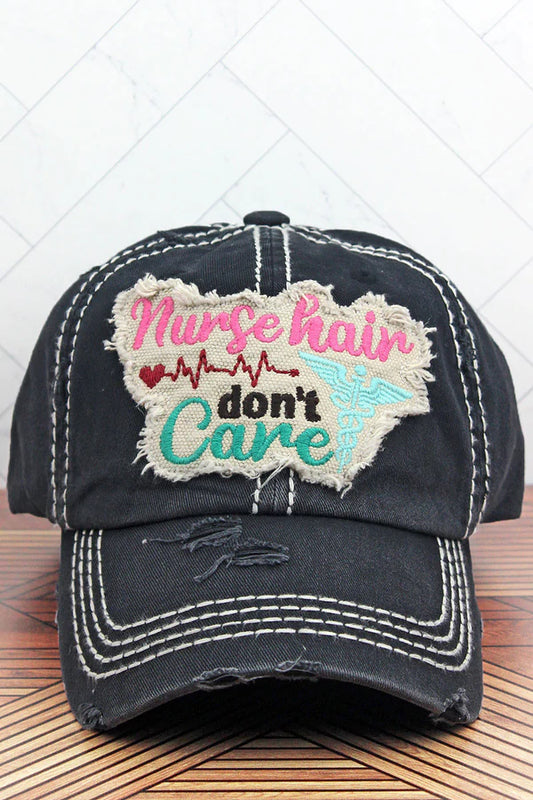Nurse Hair Dont Care Ball Cap