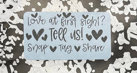 Love at first sight? 2.25x1.25 Thermal Label (25,50,100,500)